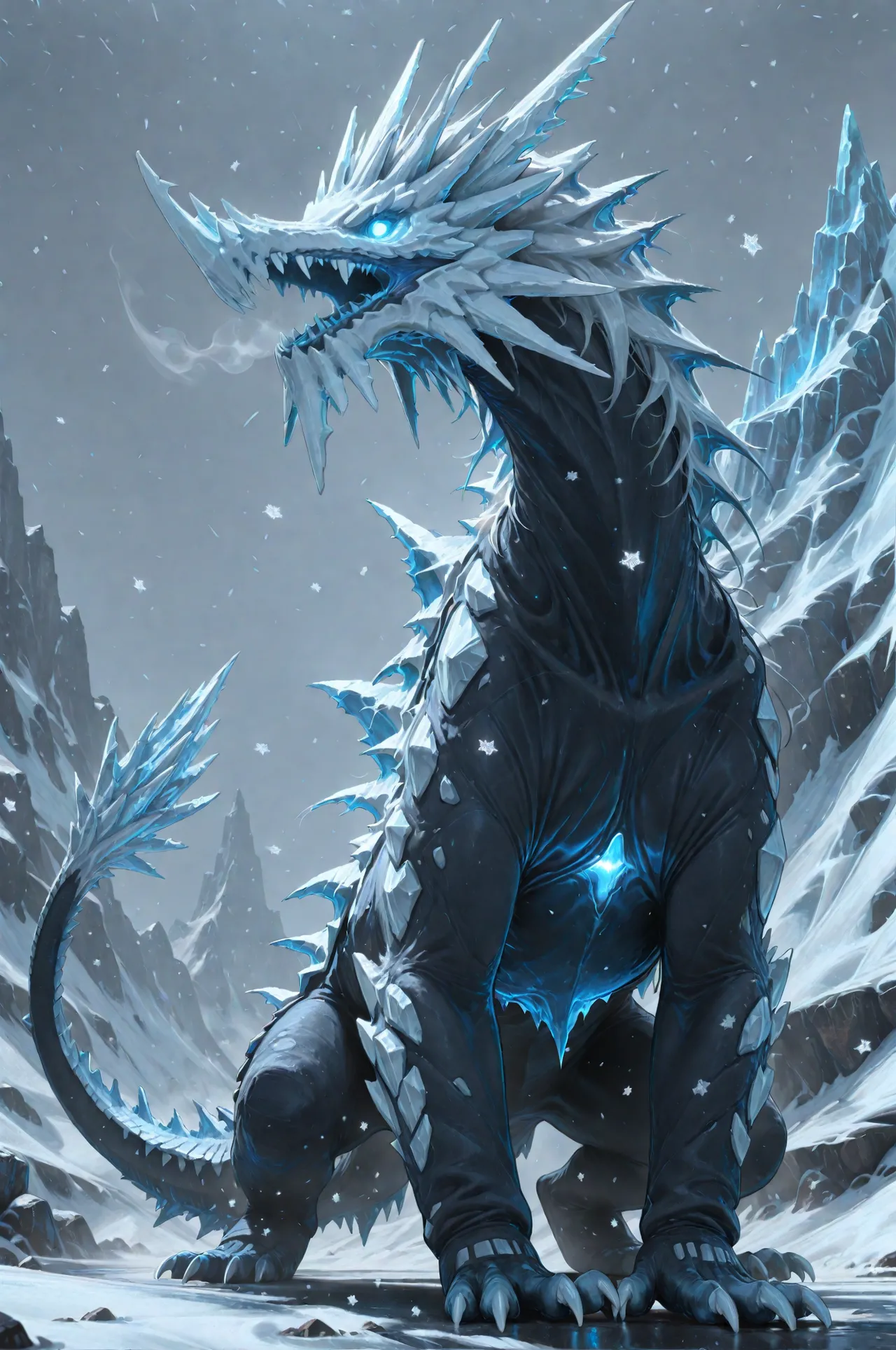 【AI generated】Warhammer—FrostWyrm,Return the favor of the frostwyrm page 1 full