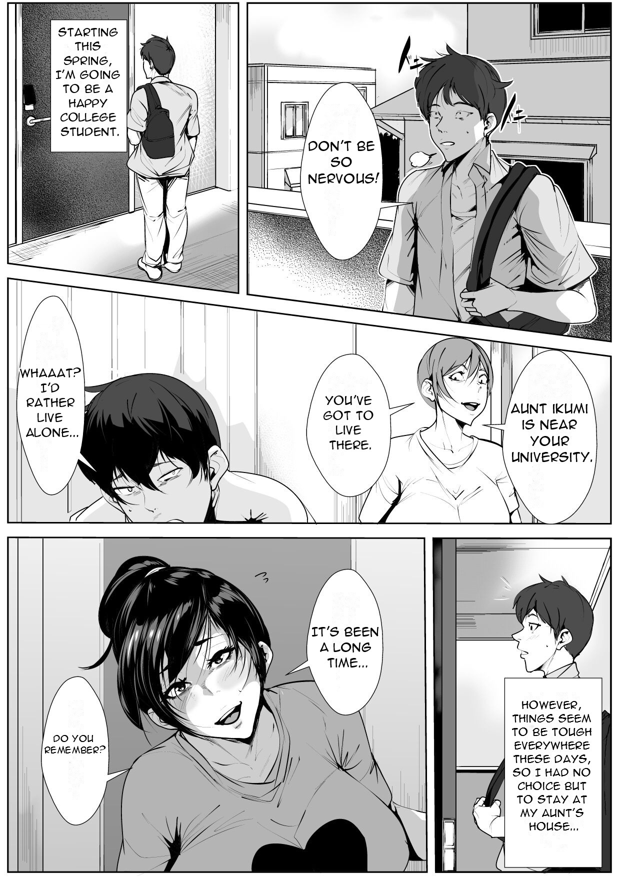 Ecchi na Obasan no Ie ni Itoko ga Geshukushi ni Kitara - When a Nephew Comes to Stay at His Naughty Aunt's House... page 3 full