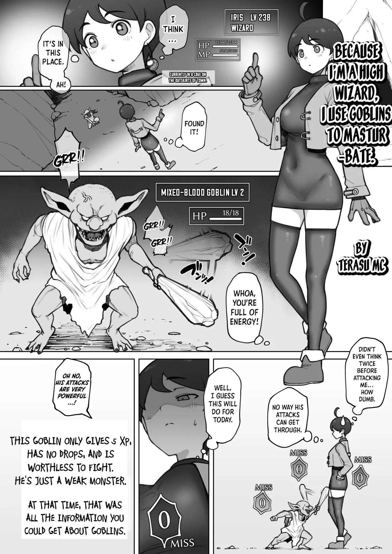 Dai Mahoutsukai no Boku ga Goblin de Onanie Shita Sei de | Because I’m a High Wizard, I Use Goblins to Masturbate page 1 full
