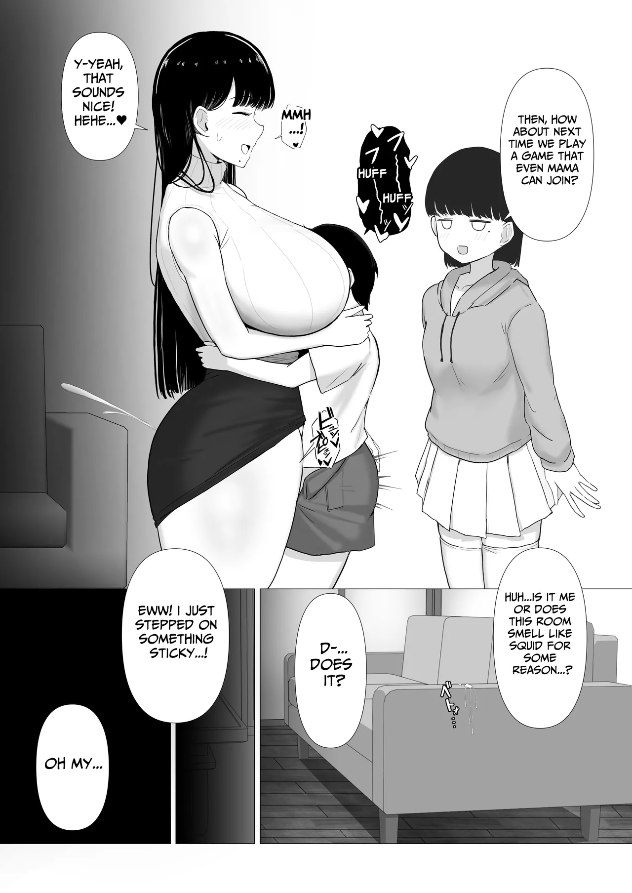 [Pastaskii] Ottori Mama Musume no Osananajimi to Naisho no Kozukuri | A Gentle Mommy Who Secretly Makes Babies With Her Daughter's Childhood Friend [English] [tsuyoshi] Hentai - Raw  13