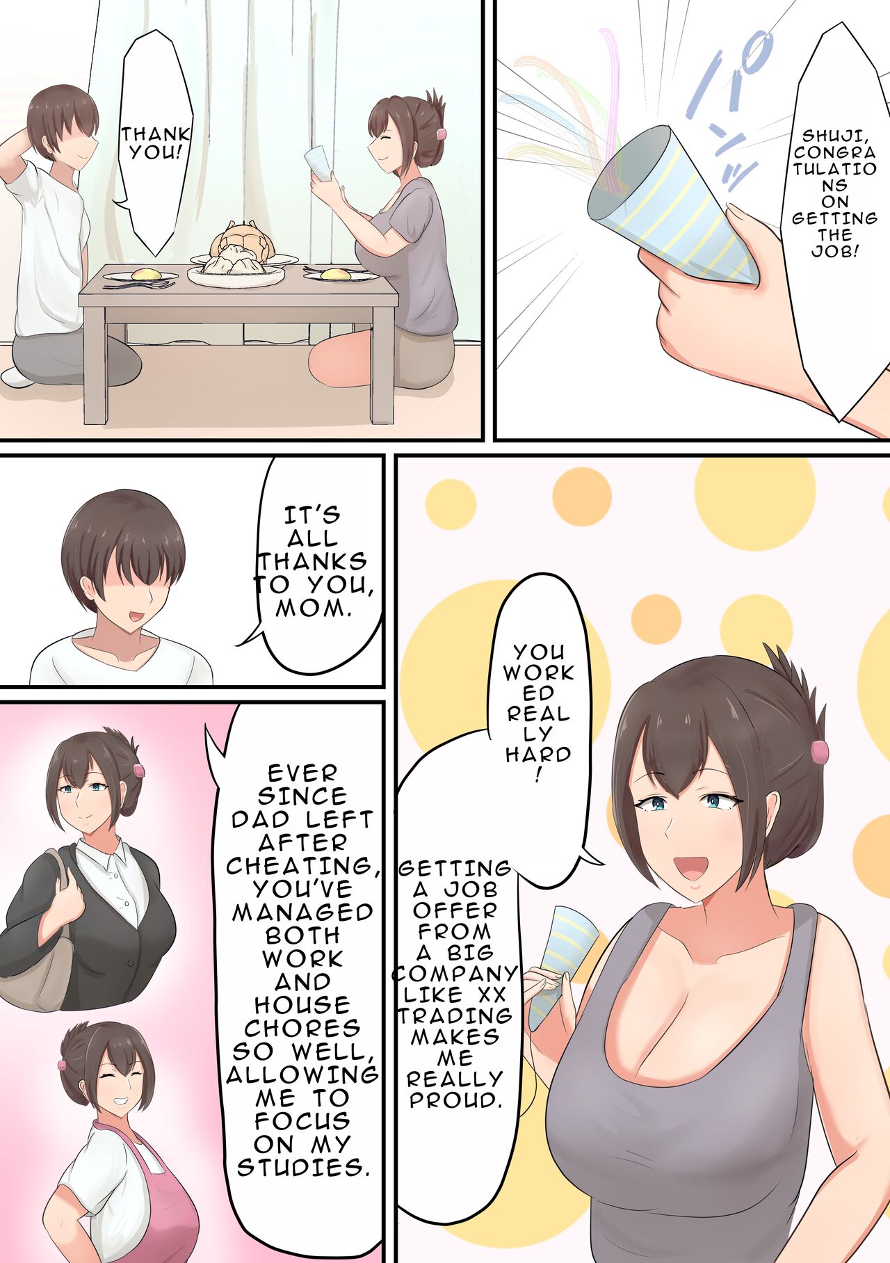 Oiwai ni Okaa-san ga Fudeoroshi Shite Kureta Hanashi page 2 full