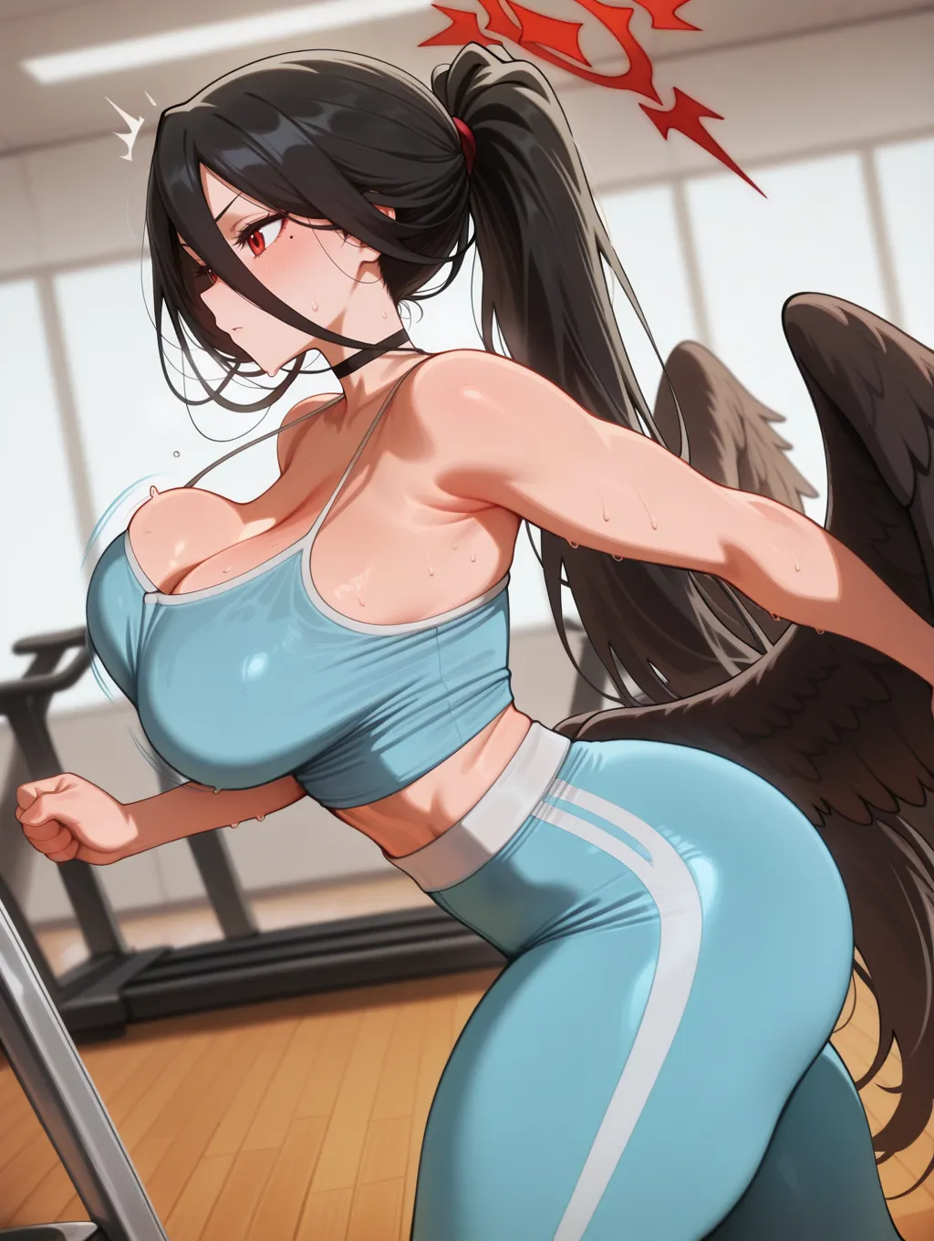 Hanekawa Hasumi | Blue Archive 🔥💦  waifuinvoker ai generated page 7 full