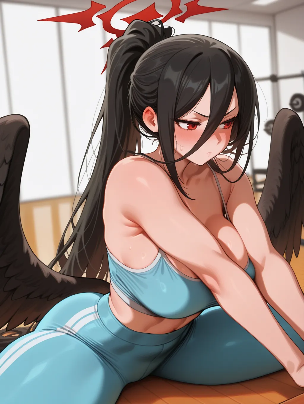 Hanekawa Hasumi | Blue Archive 🔥💦  waifuinvoker ai generated page 9 full