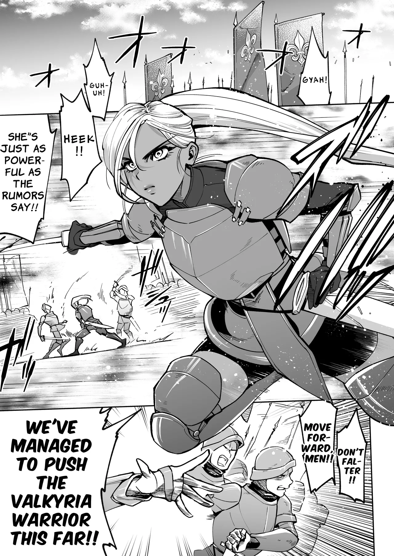 The Strongest Cool Female Warrior is Captured and put into a Breeding Project page 1 full