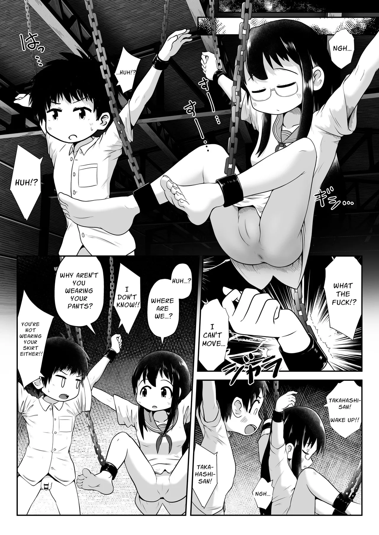 Doukyuusei no Danjo ga Rachi Sarete Uramono AV Satsuei no Tame ni Kousoku Sareta mama Koubi Saserareru Ohanashi | Abducted And Made To Fuck While Restrained For An Underground Porn Flick page 5 full