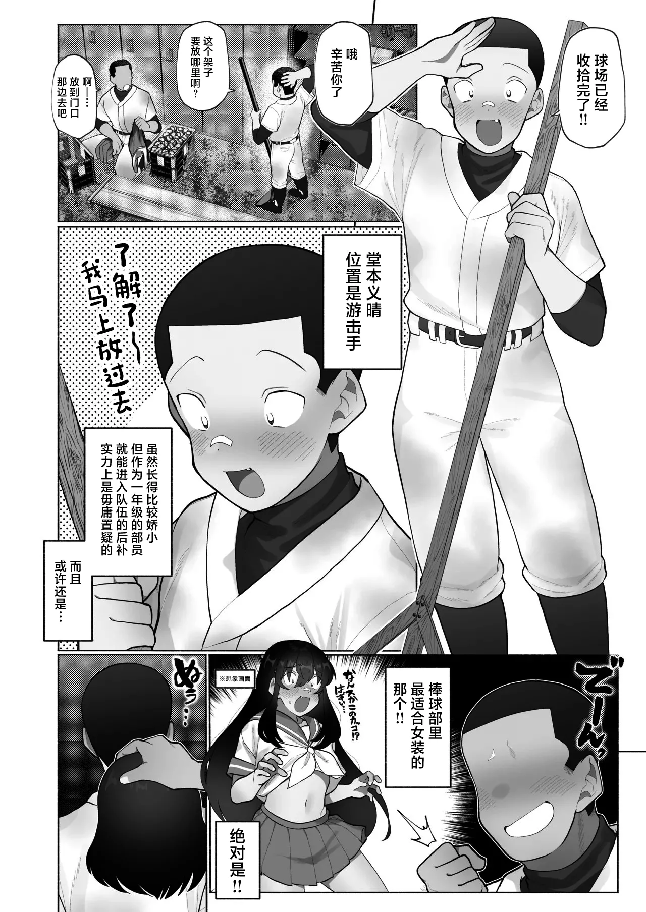 Gasshuku de Seiyoku ga Tamatta node Yakyuubu Bouzu Kouhai o Josou sasete Buchi Okasu. page 3 full