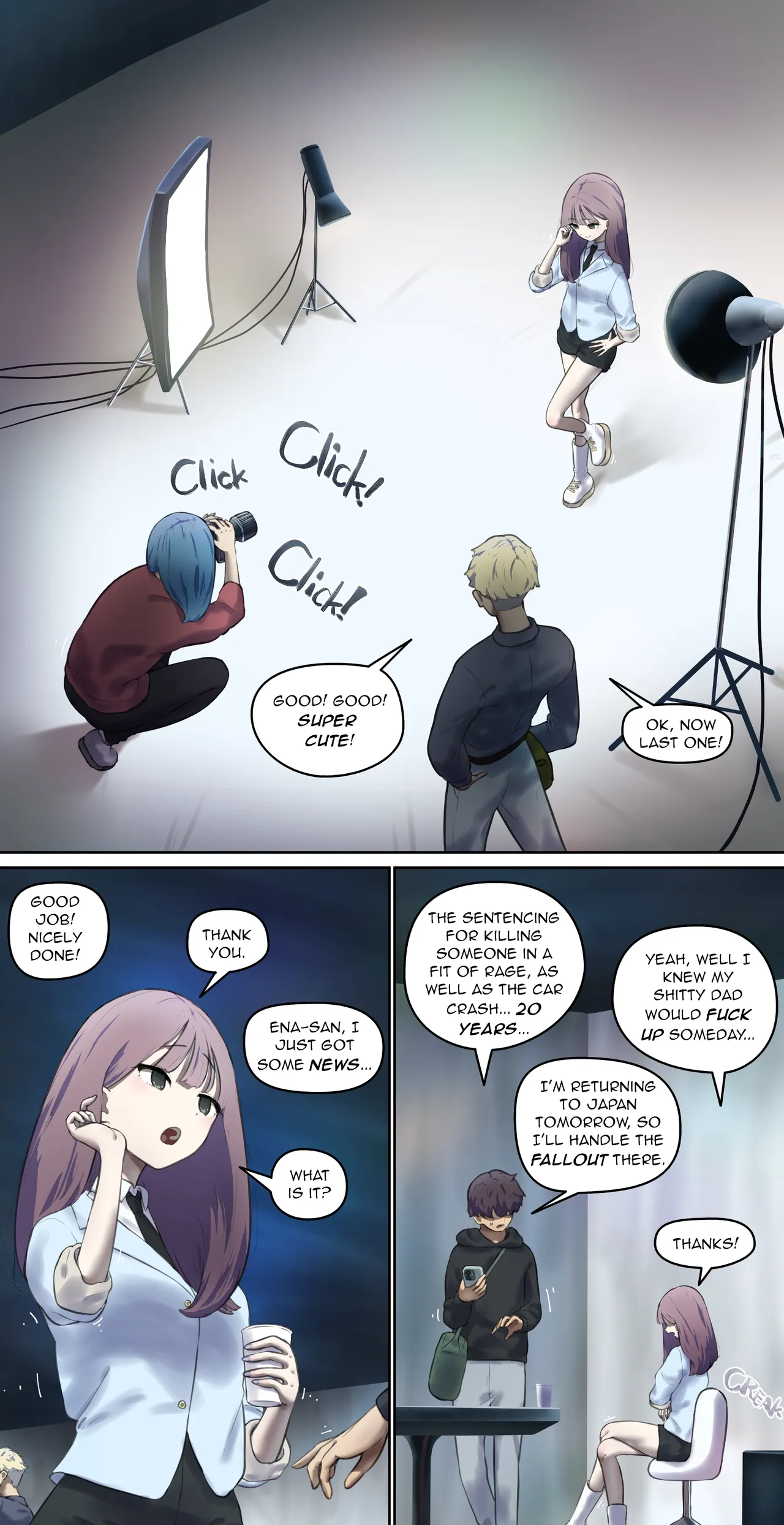 According to the law of the country where I came for the modeling shoot… 【Translated by kochakaden】 page 1 full