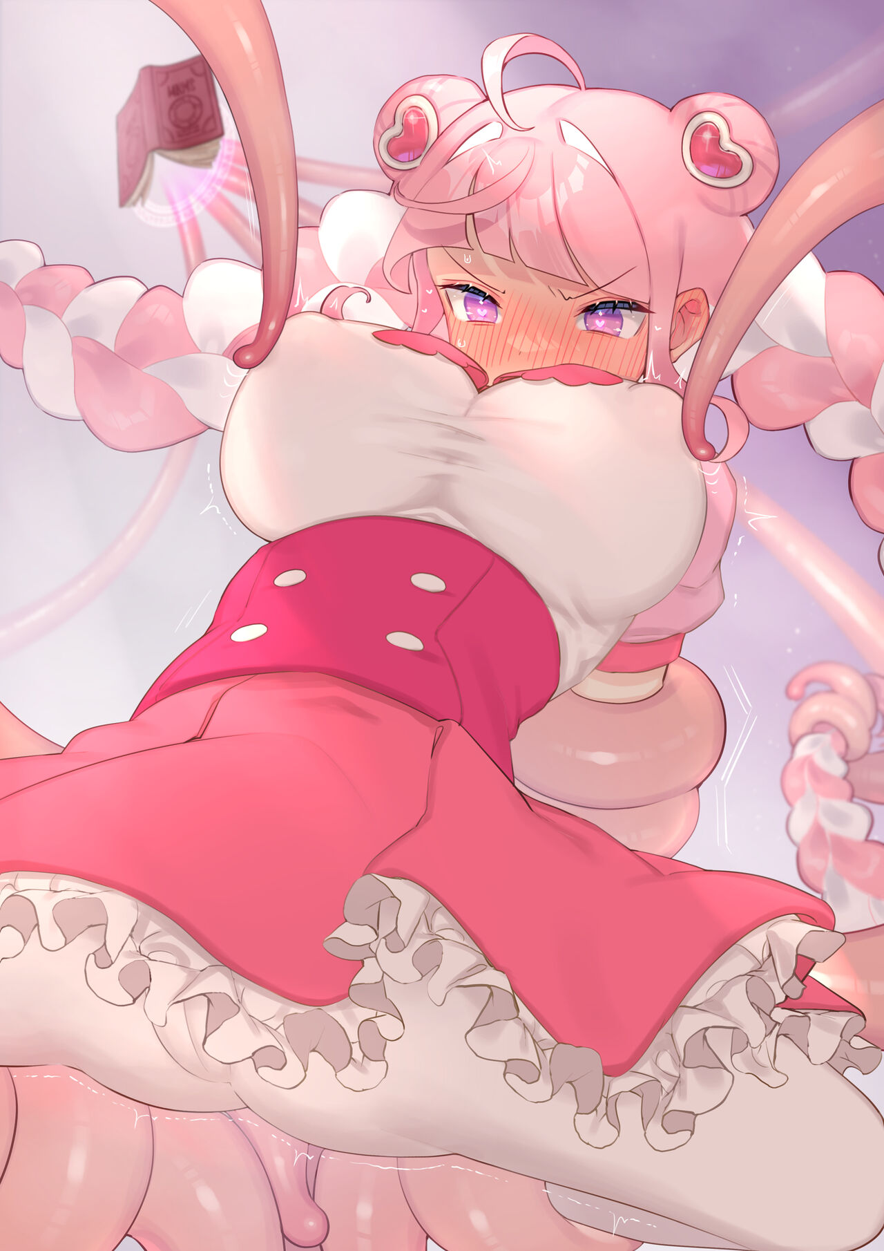 Shokushu Ni Gacchiri Kōsoku Sarete Chikubi Pin Pin Sarechau Mahōu Shōjou page 6 full