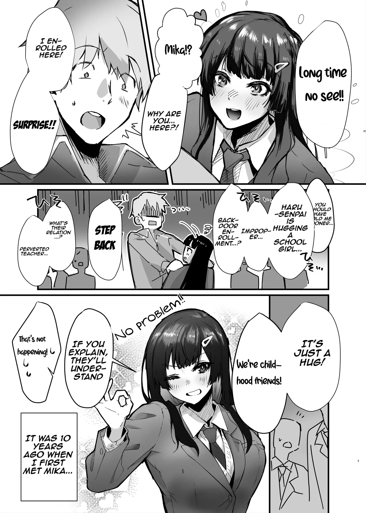 Osananajimi JK ga Dosukebe ni Seichou shita no de Sotsugyou Ichalove SEX suru Hanashi | The story of a childhood  friend who has grown up to be perverted, so they have graduation lovey-dovey sex page 6 full