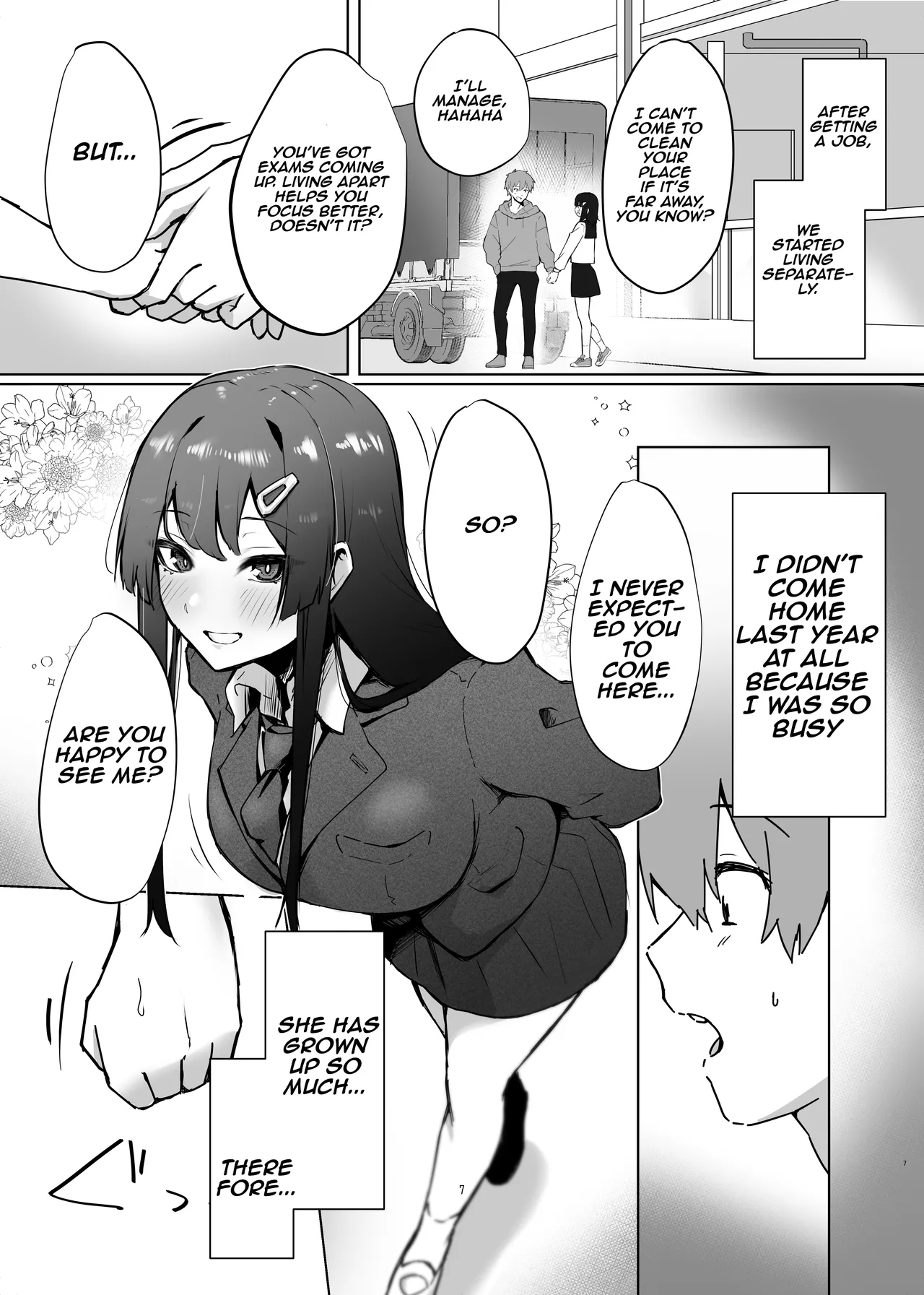 Osananajimi JK ga Dosukebe ni Seichou shita no de Sotsugyou Ichalove SEX suru Hanashi | The story of a childhood  friend who has grown up to be perverted, so they have graduation lovey-dovey sex page 8 full