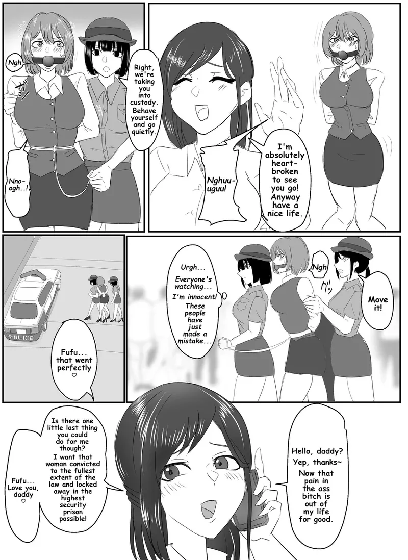 A young lady being arrested. Chapter 1-8 page 4 full
