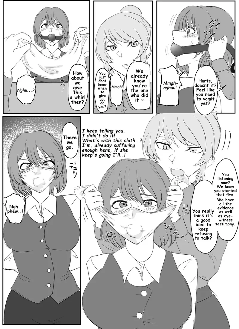 A young lady being arrested. Chapter 1-8 page 6 full