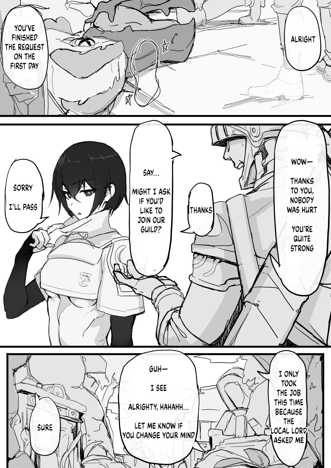 Kurokami Cool Kenshi no Shumi | The Stoic Dark-Haired Swordswoman's Hobby page 2 full