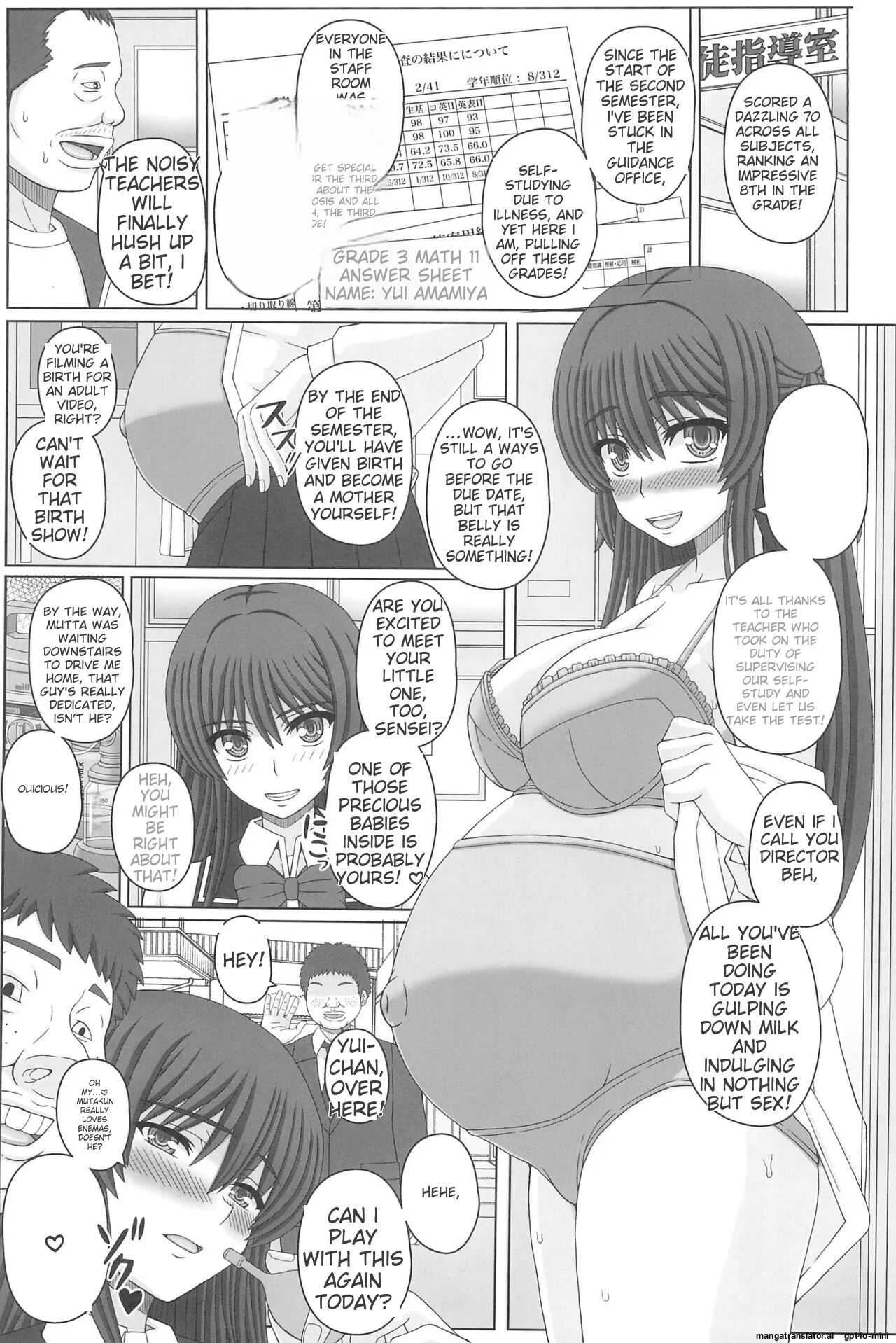 Iinchou wa Class no Ninshin Pet 4 page 3 full