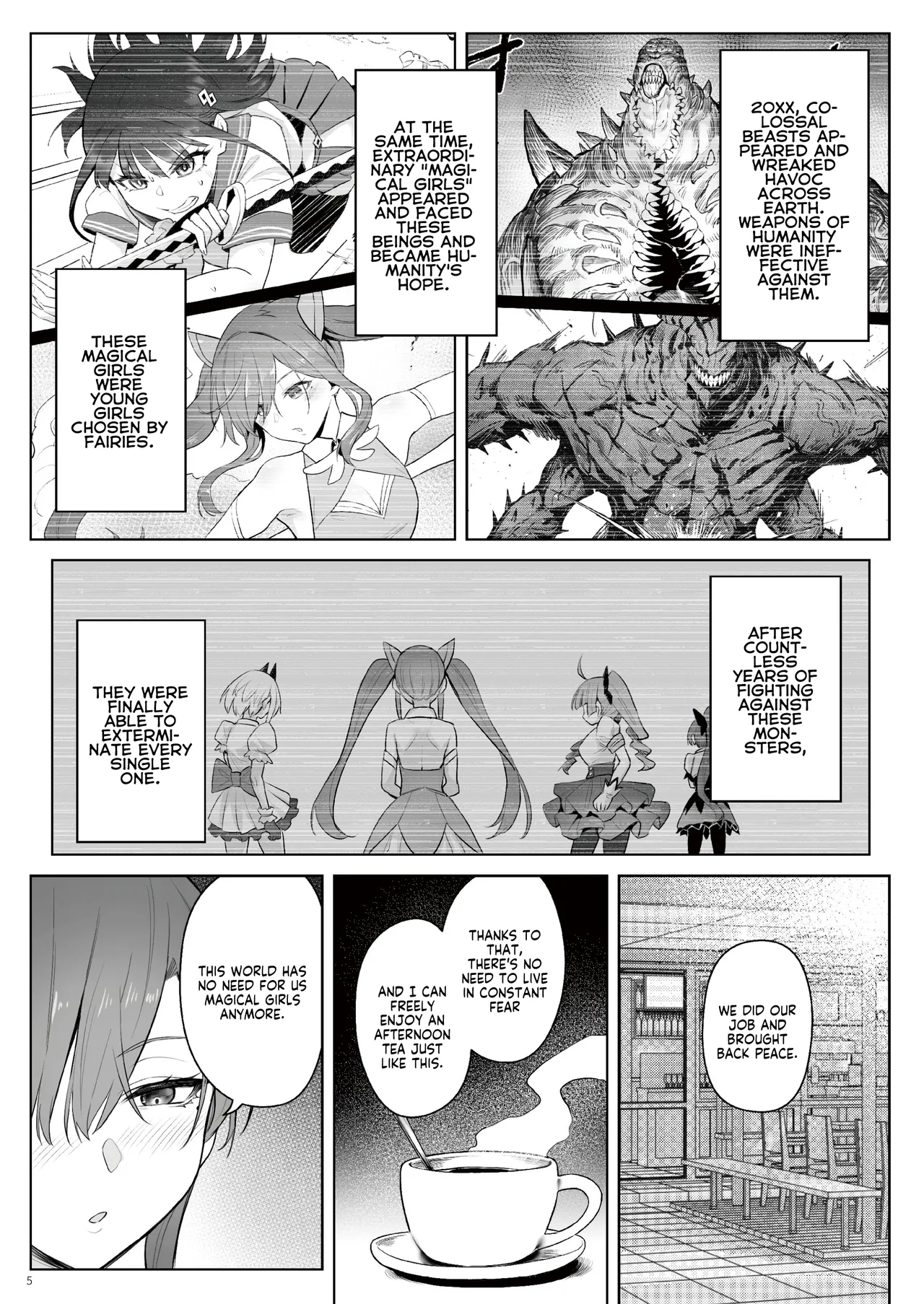 Moto Mahou Shoujo no Shigoto Hanashi Ao Zenjitsutan | Former Magical Girl Blue's Work: The Prequel page 4 full