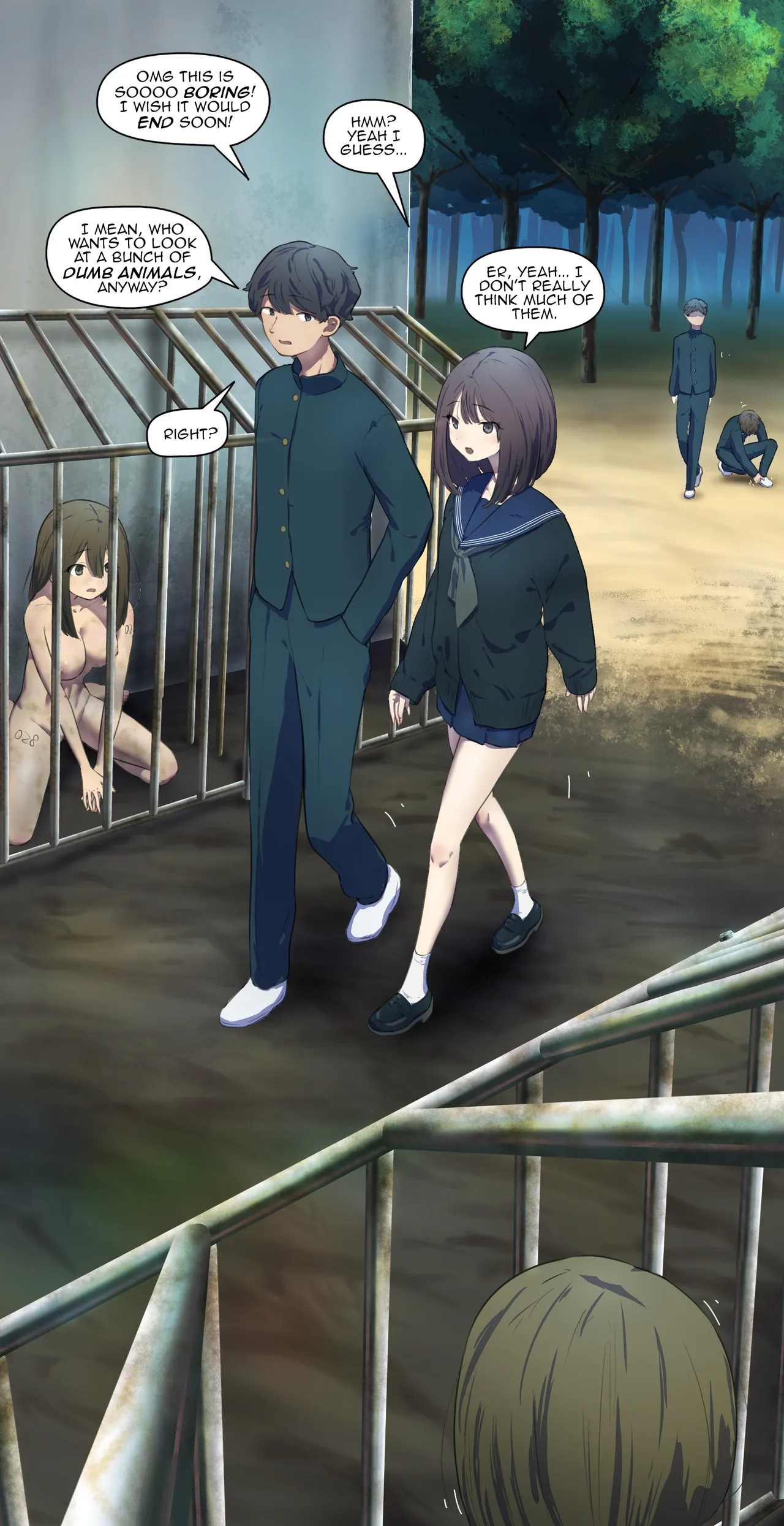 After touring the human barn, I went inside the cage page 7 full