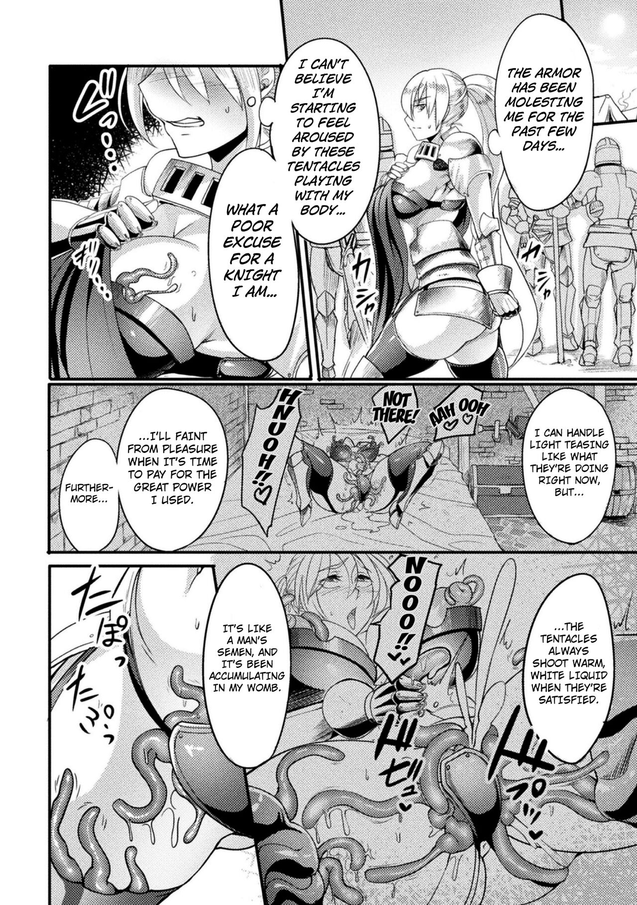 The Lady Knight Will Never be Defeated by The Tentacle  2D Comic Magazine Noroi no Soubi de Ryoujoku Zecchou! Vol. 1 page 10 full