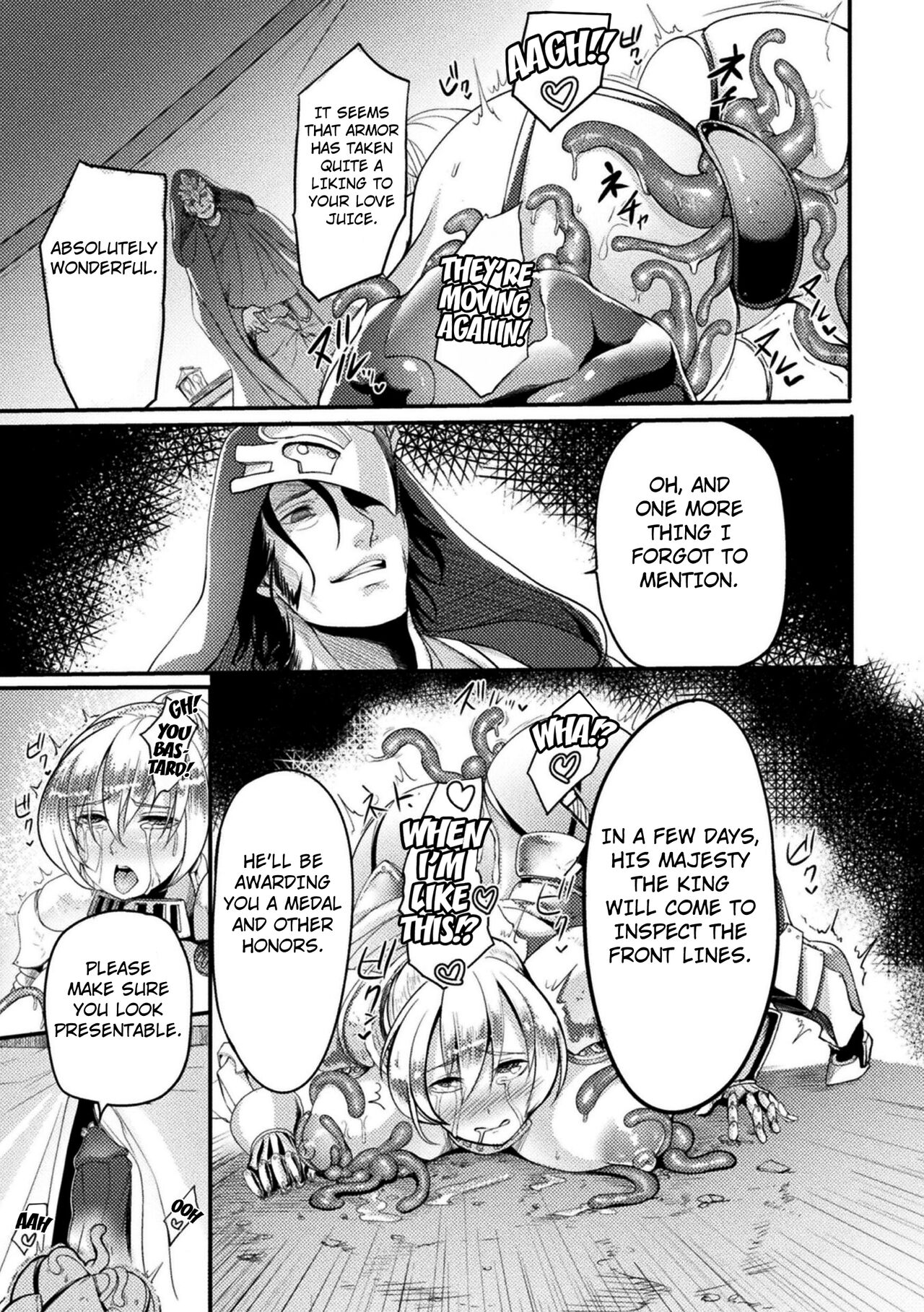 The Lady Knight Will Never be Defeated by The Tentacle  2D Comic Magazine Noroi no Soubi de Ryoujoku Zecchou! Vol. 1 page 9 full