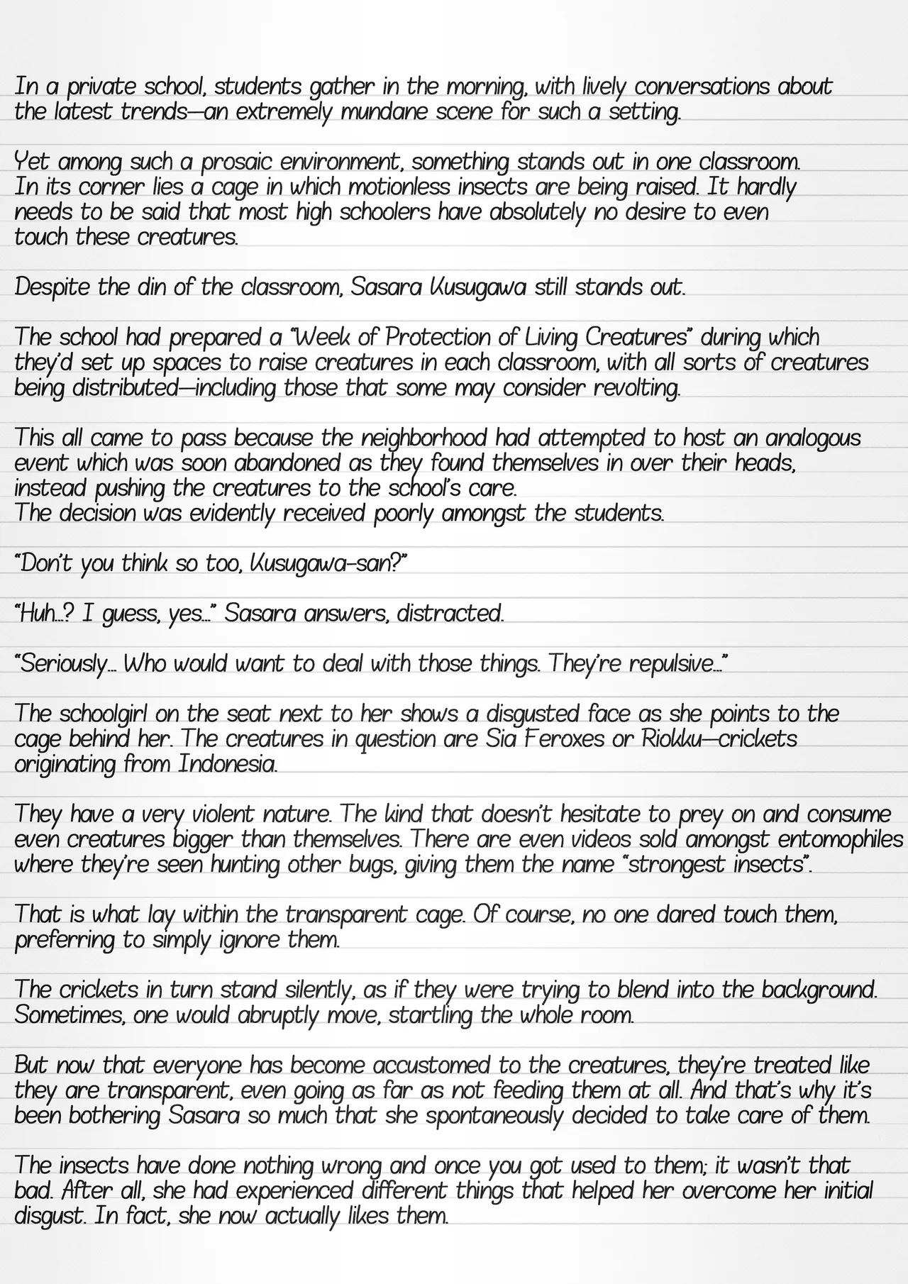 Misuke's Short Stories 22 - Sasara & Riokku page 2 full