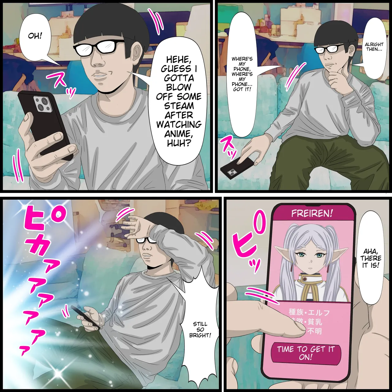 Anime Chara to Sex Dekiru Appli 9, Frieren Hen page 3 full