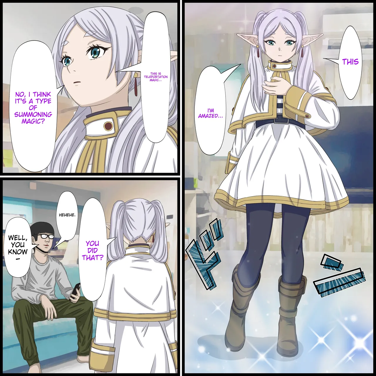 Anime Chara to Sex Dekiru Appli 9, Frieren Hen page 4 full