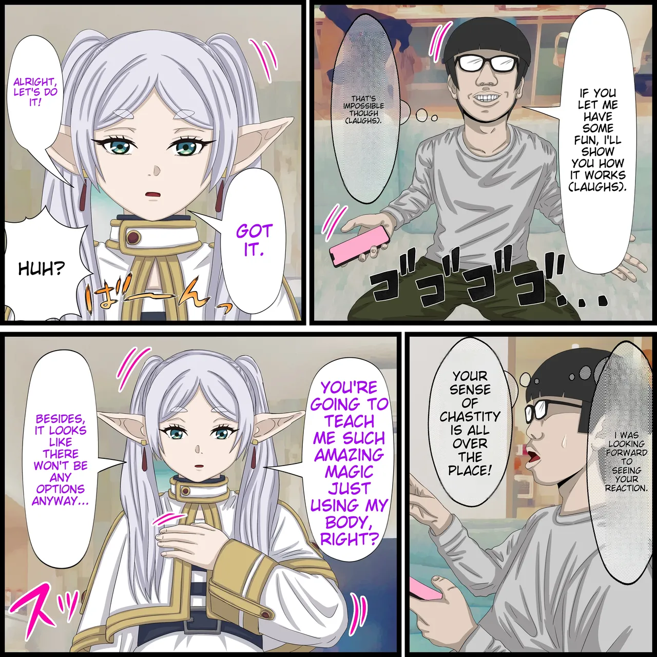 Anime Chara to Sex Dekiru Appli 9, Frieren Hen page 5 full