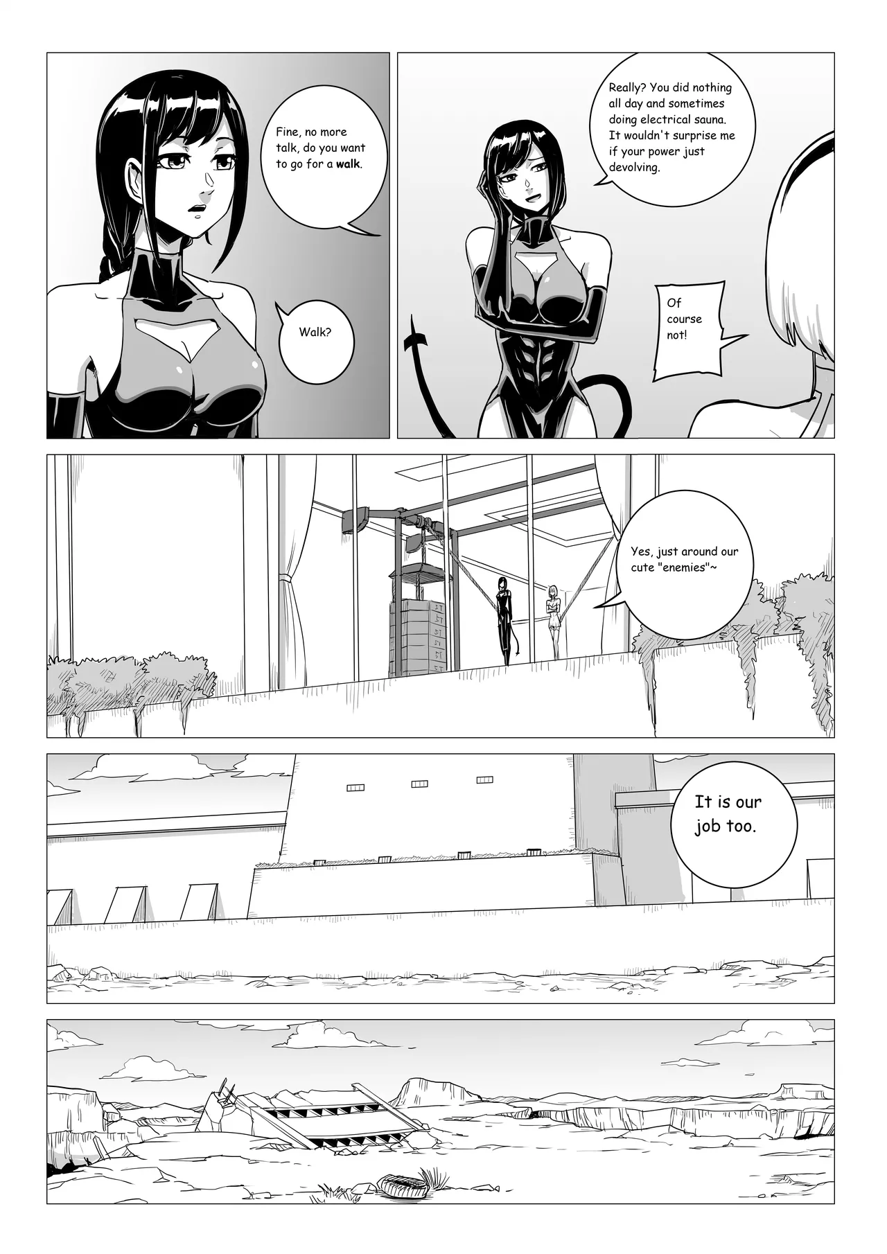 Ongoing Super-Powered Femdom Comic page 4 full