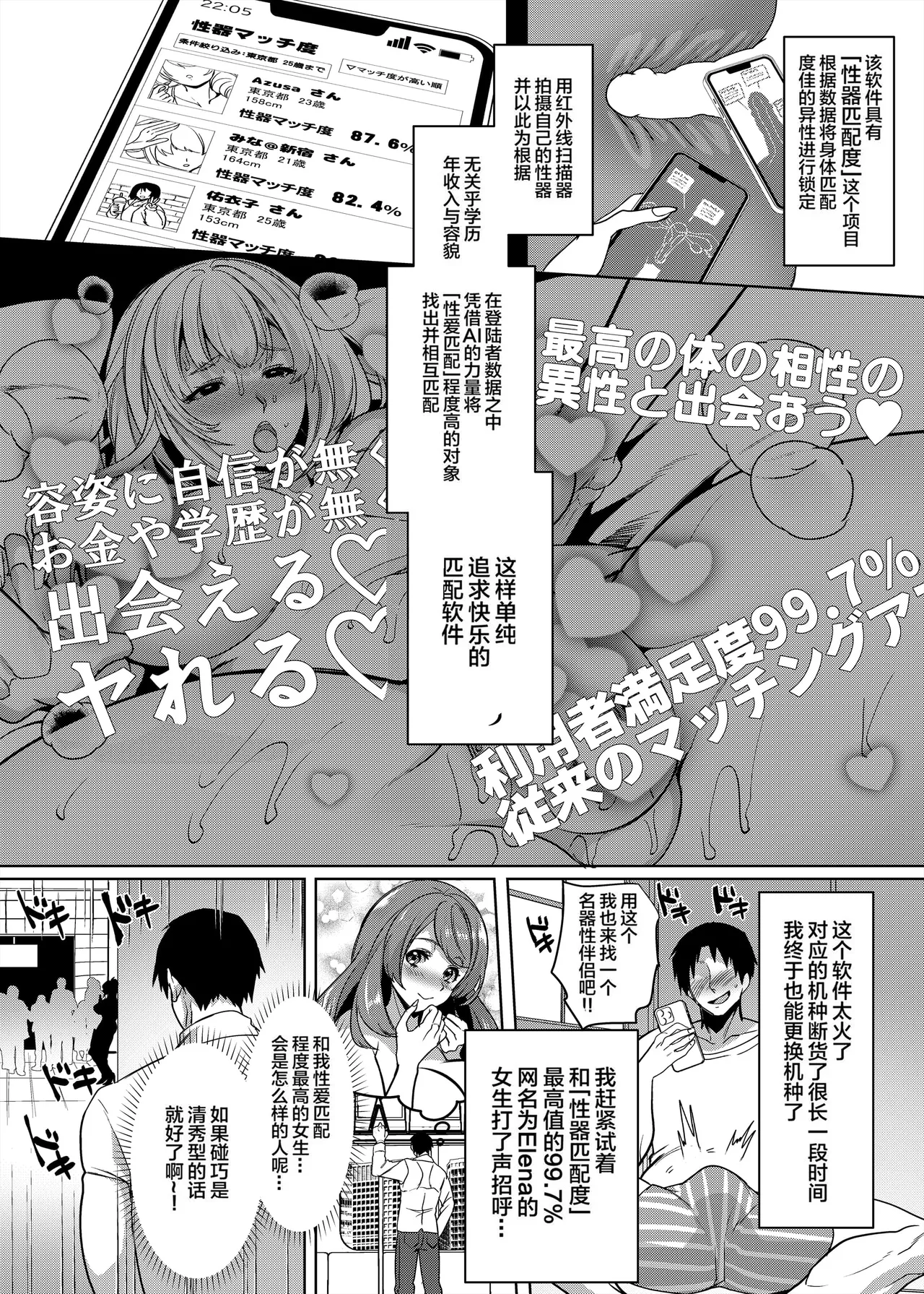 性器マッチングアプリで出会った体の相性だけは最高の女（使用性器配对APP结果來了个只有肉体契合度满分的女人）【1-4】【1-3無修正】 page 4 full