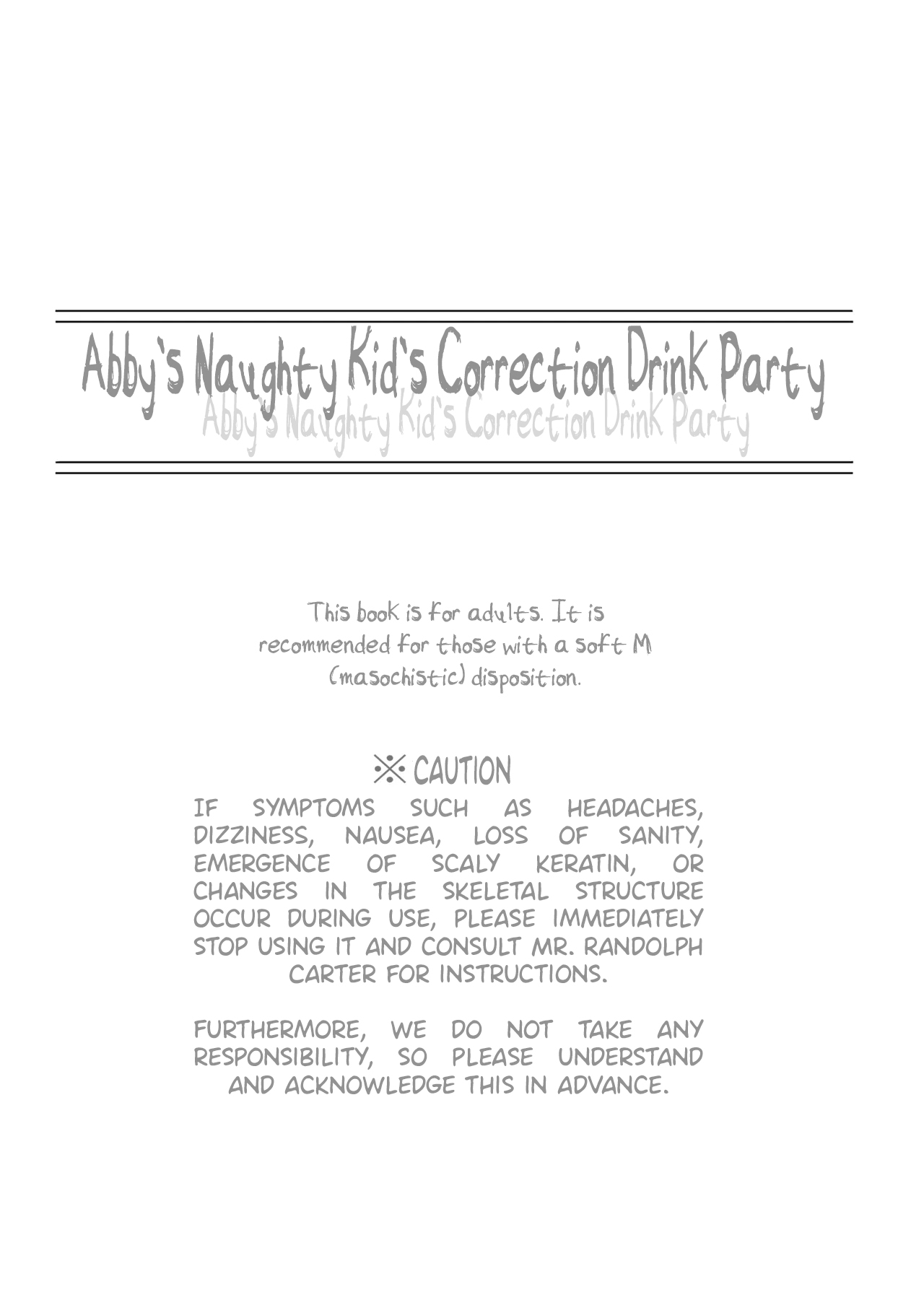 Waruiko Abi Wakarase no Mikon  | Abby's Naughty Kid's Correction Drink Party page 3 full