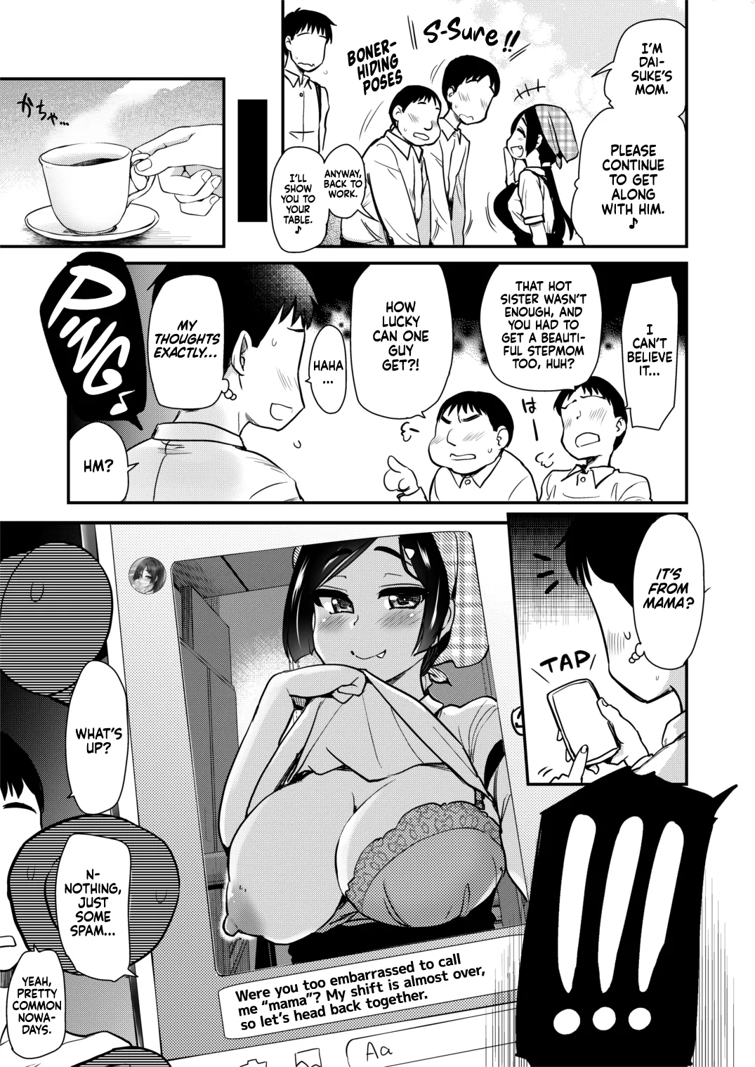 Tomodachi ga Urayamu H Sugiru Boku no Mama to Onee–chan wa, Tokoro Kamawazu Boku o Yuuwaku o Shite Kimasu. page 10 full
