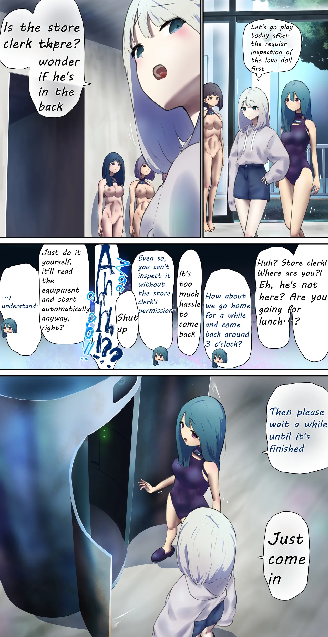 A girl came for regular maintenance on her love doll page 1 full