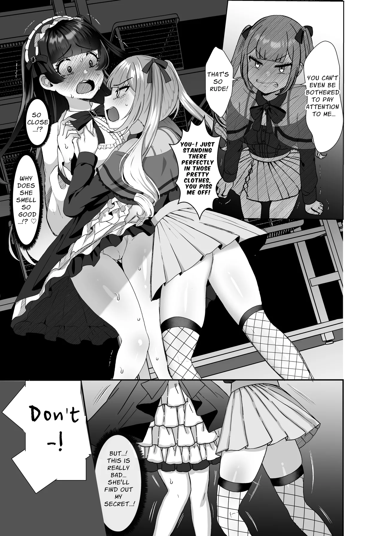 Futanari Lolita vs Jiraikei Mesugaki 〜Kiyowa na Futanari Joshi wo Odoshita hazu ga Gyaku ni Okasare chatta!〜 | Gothic Fashion Futanari vs Jirai-kei Style Provocateur ~Tables Turn on the Blackmailer~ page 8 full