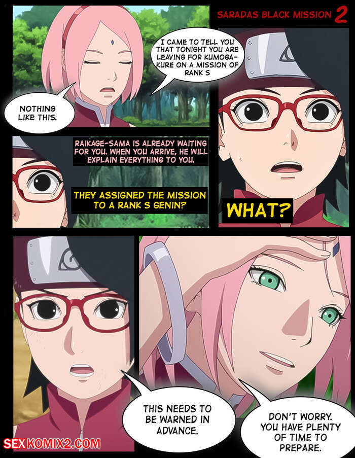 Naruto. Saradas Black Mission. KristoLin for sexkomix2.com page 3 full