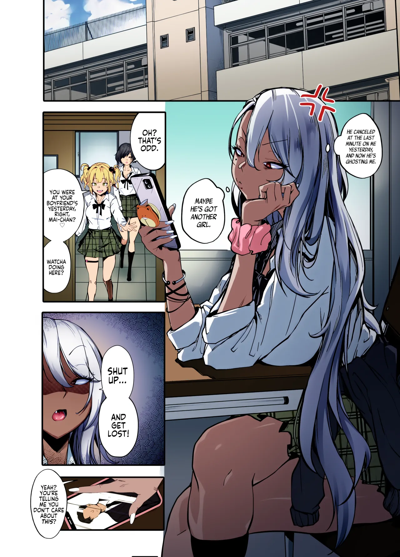 Namaiki JK ga Wakaraserareru Hon | Putting a Cheeky Gyaru in Her Place page 6 full