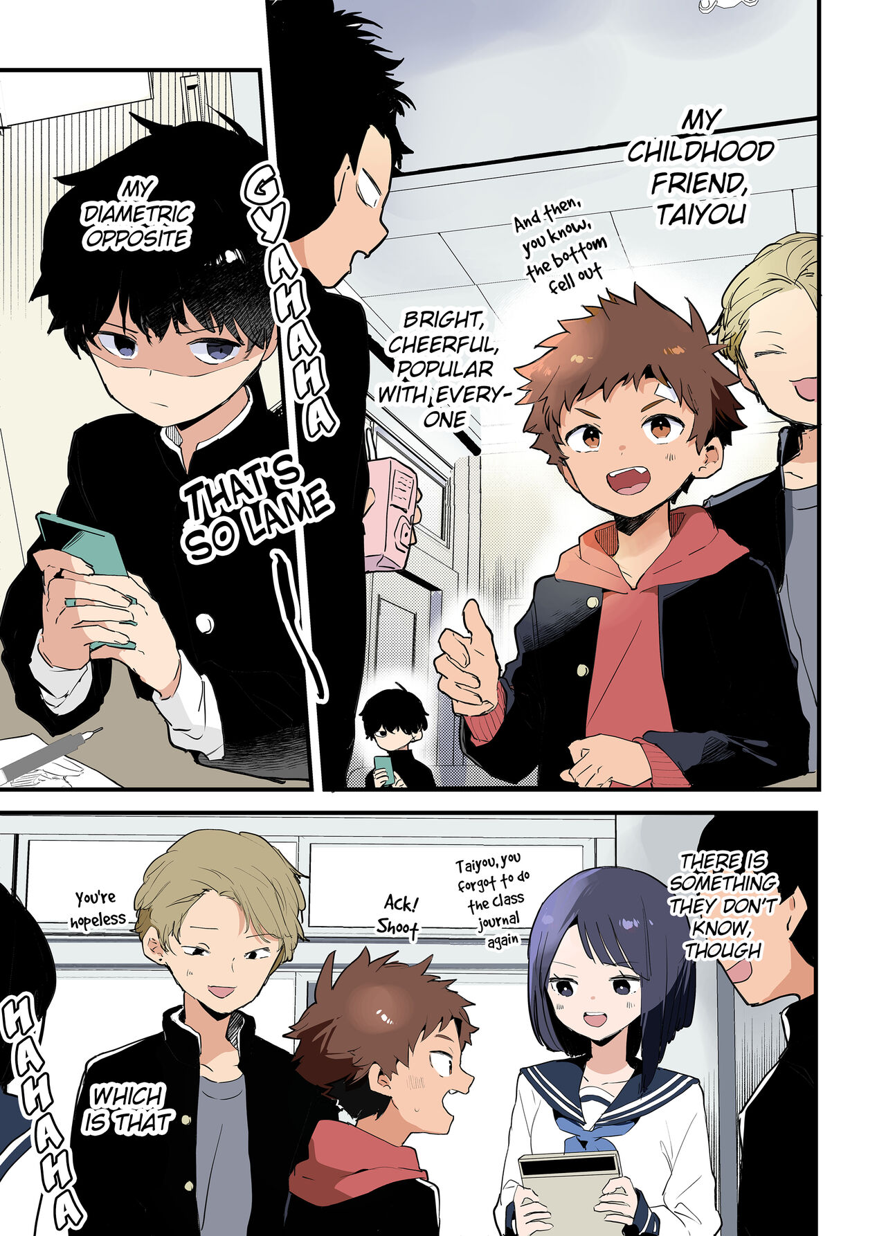 Inkya-kun to youkya-kun | Introvert-kun and Extrovert-kun page 2 full