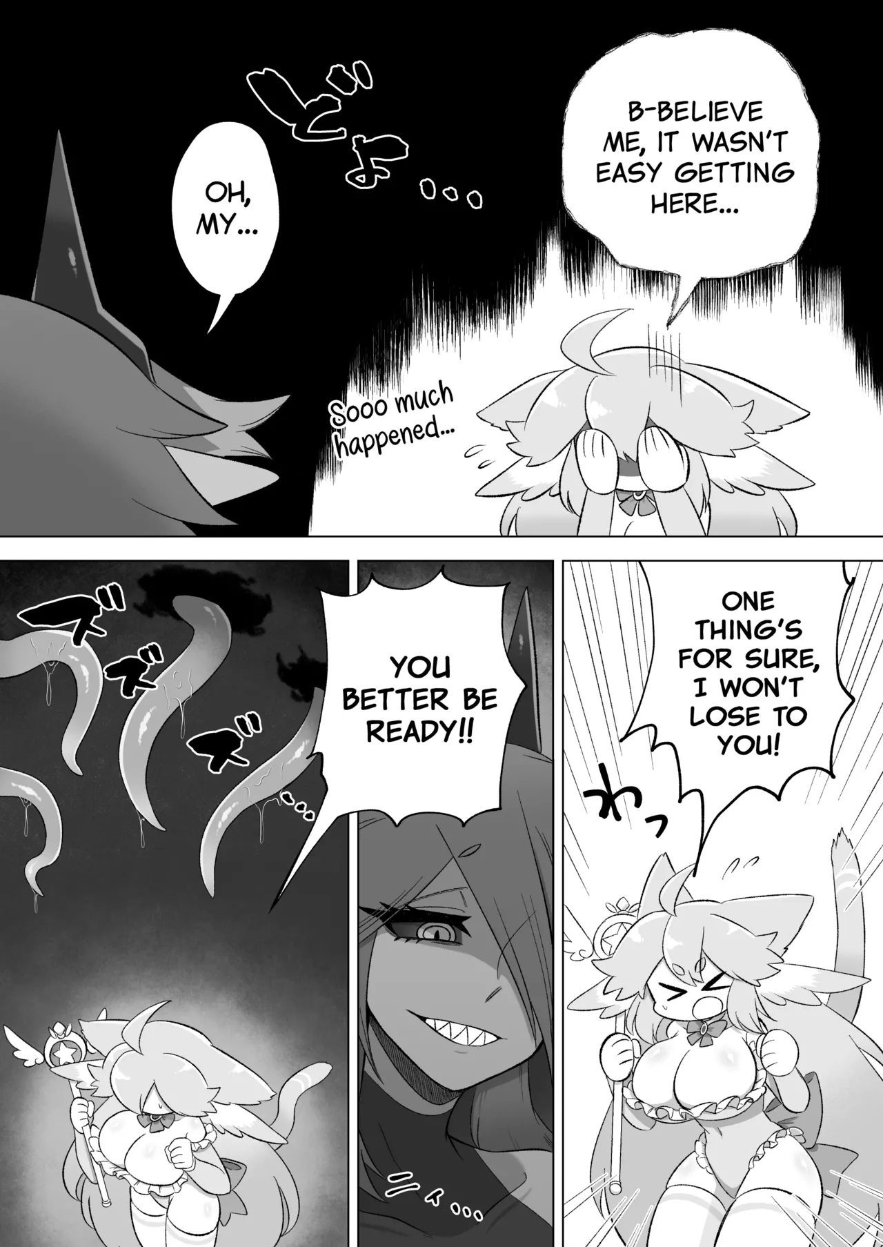 Mahou Shoujo wa Shokushu to Futanari Inma ni Ochiteiku page 6 full