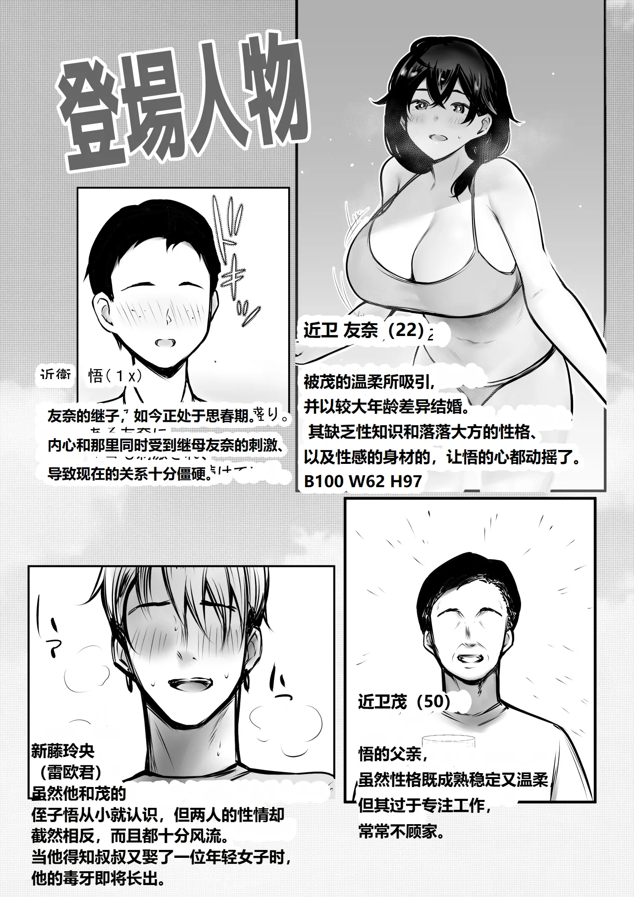 Boku ga Saki ni Suki datta Gibo ga Yarichin no Charao-tachi ni Tanetsuke Sareru Natsu 3 | 我喜欢的义母被男人疯狂授欲的夏天3 page 2 full