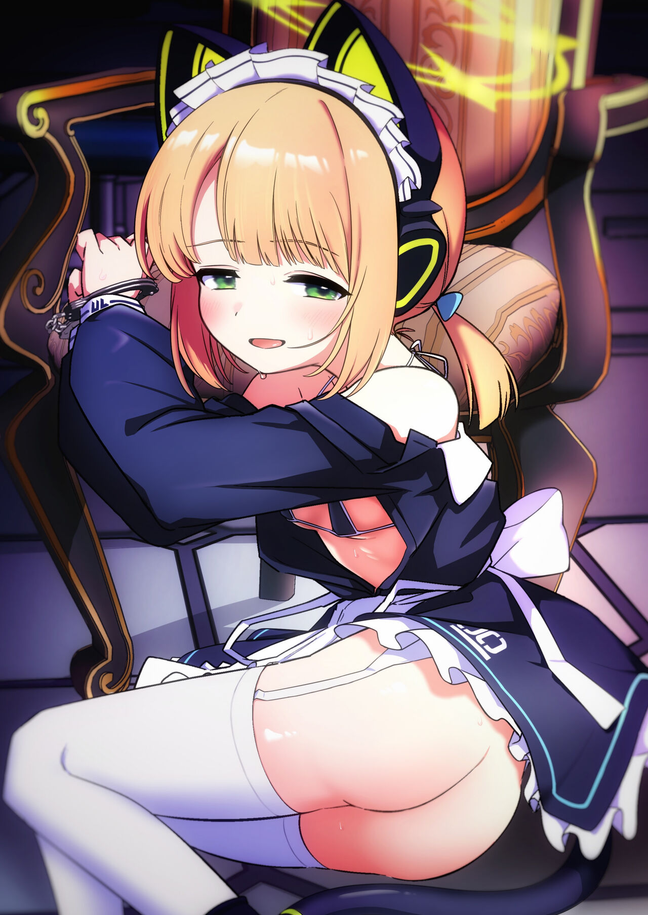 Iyashii Maid Midori ni Chinira Oshioki Hon | 给色气女仆小绿一些令人鸡动的教训的本子 page 3 full