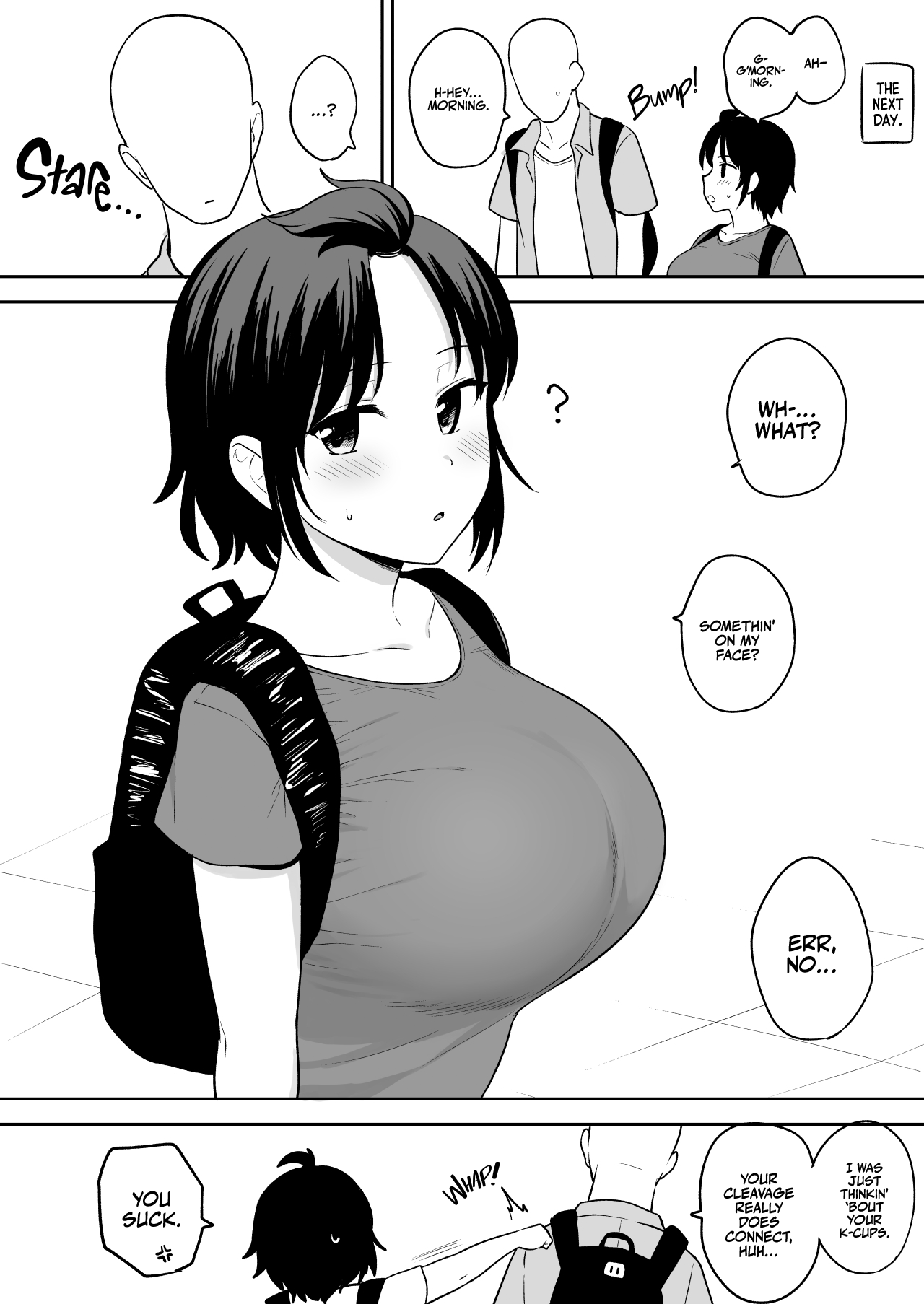 Tanima ga Tsunagaru kurai Chichi ga Dekai Onna Tomodachi | A Female Friend with Boobs So Big That Her Cleavage Connects page 8 full