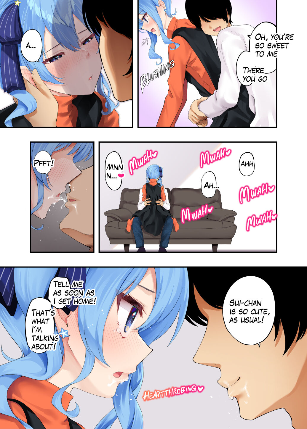 Sui-chan to Love Love Dousei Ichaicha H - A book about sweet cohabitation and lovey-dovey lovemaking with Suisei page 4 full