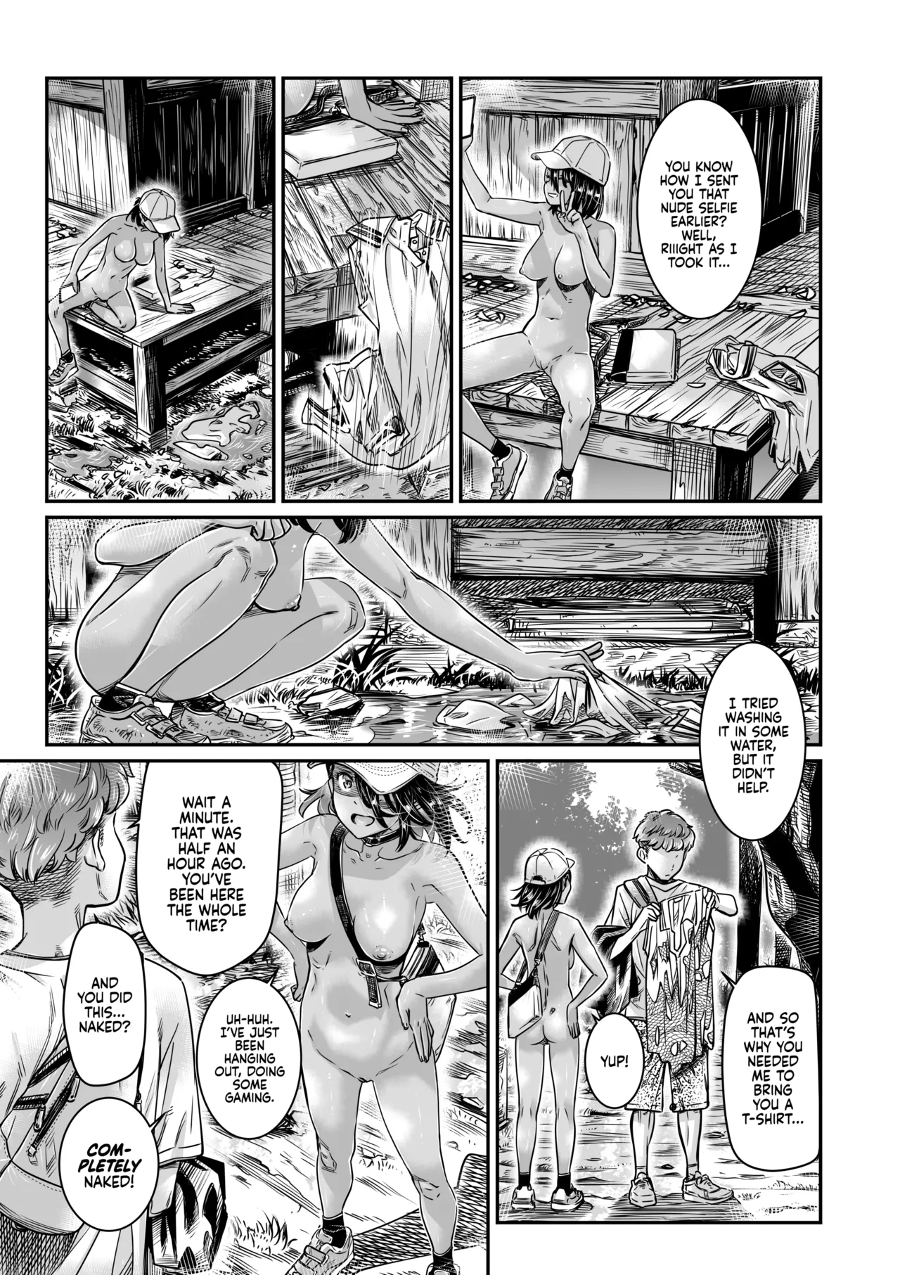 Hiyake no Zenra Girl wa, Doutei o Sotsugyou shita bakari no Senpai ni Hamedori saseru | The Tanlined Former Town Bike Wants to Make an Exhibitionist Sex Tape With Her Formerly Virgin Senpai page 4 full
