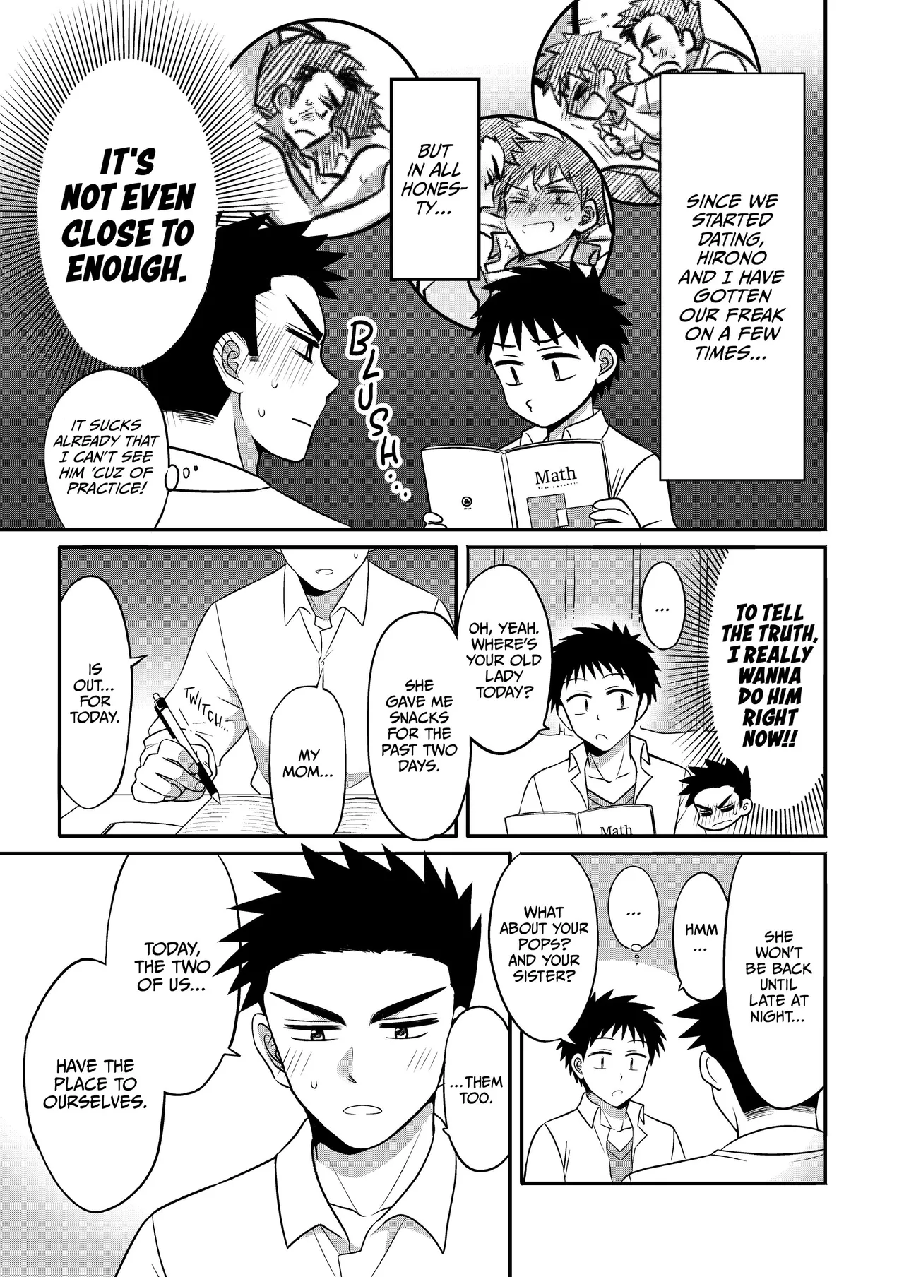 Hayatochiri BL - Test Benkyou ga Susumanai Hanashi page 4 full