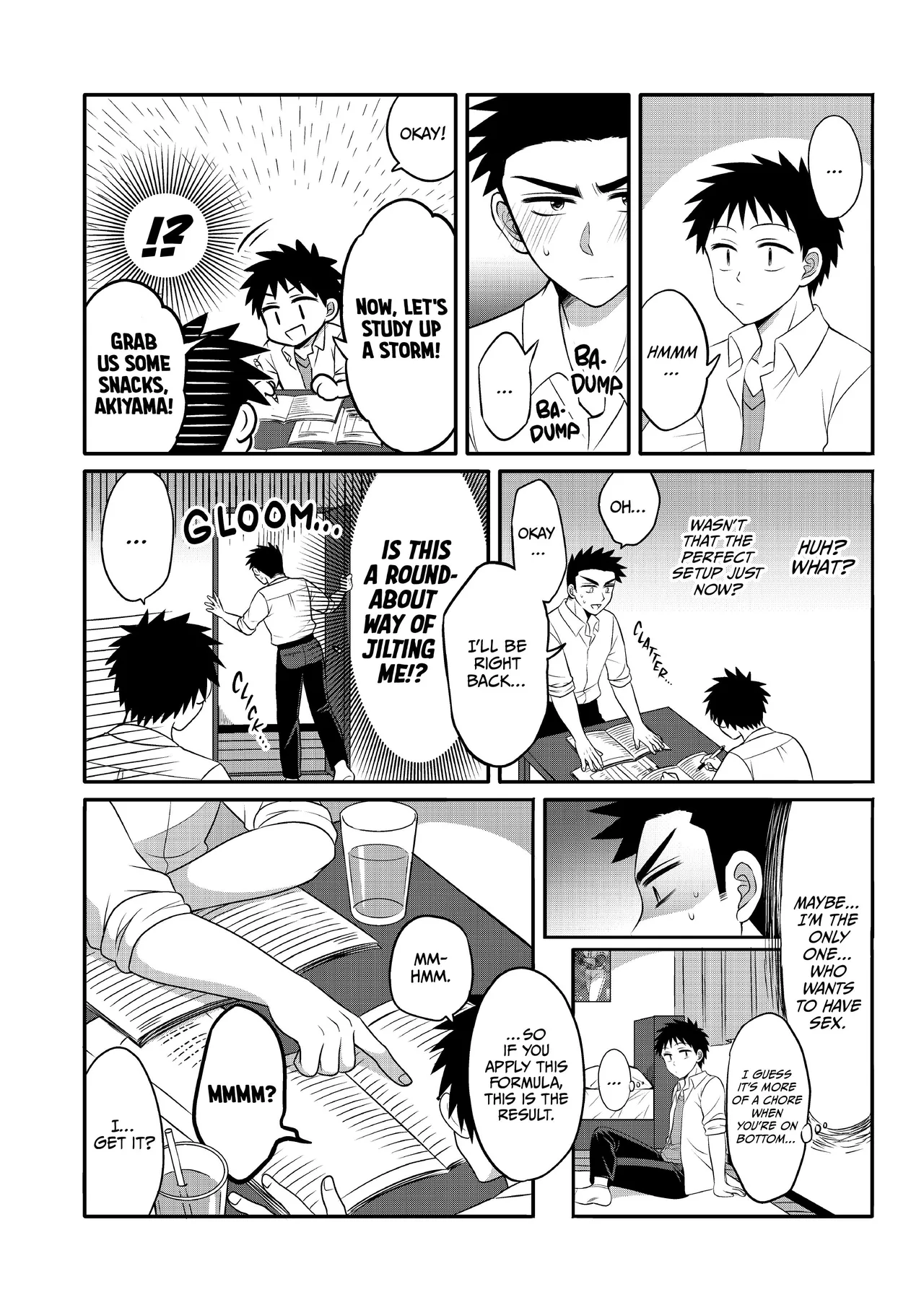 Hayatochiri BL - Test Benkyou ga Susumanai Hanashi page 5 full