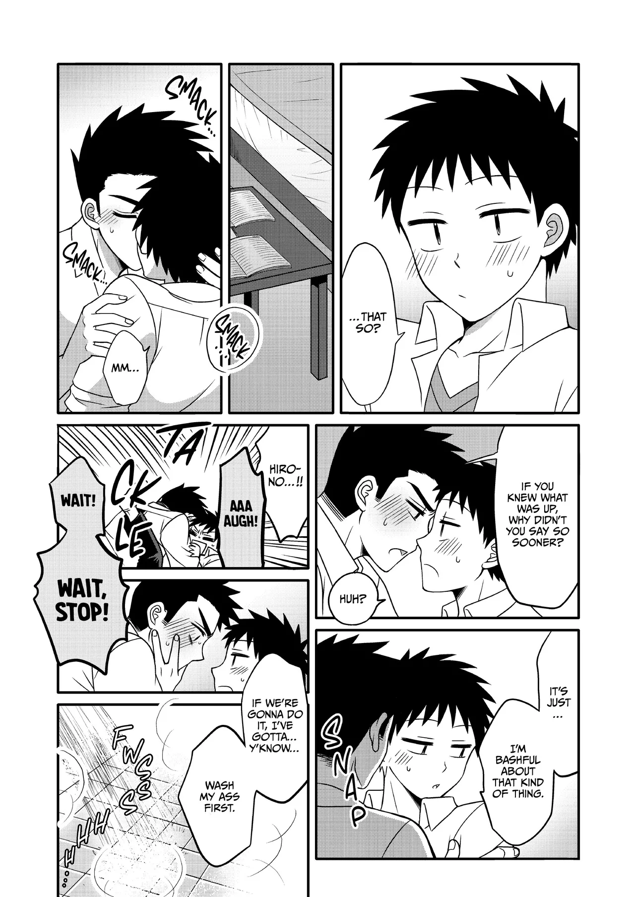 Hayatochiri BL - Test Benkyou ga Susumanai Hanashi page 8 full