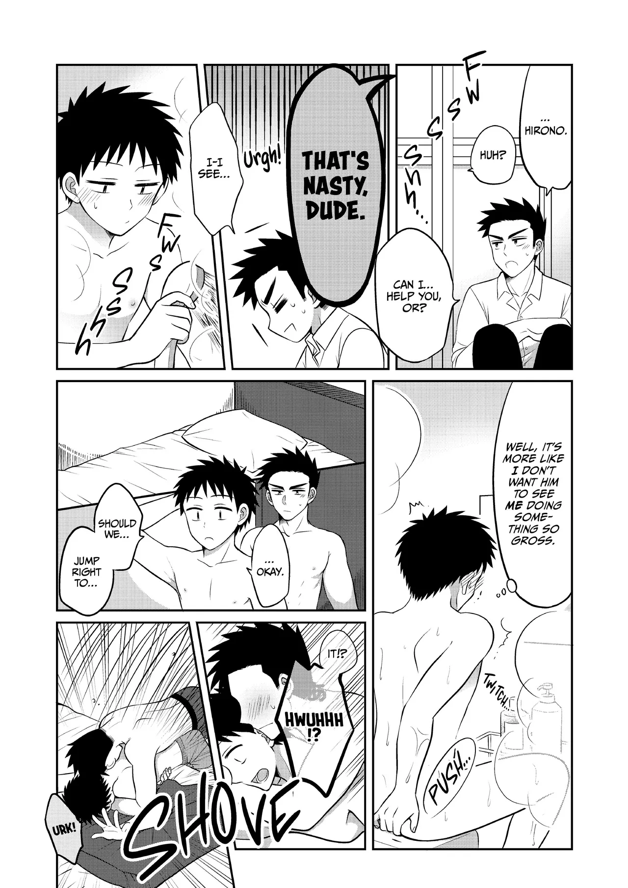 Hayatochiri BL - Test Benkyou ga Susumanai Hanashi page 9 full