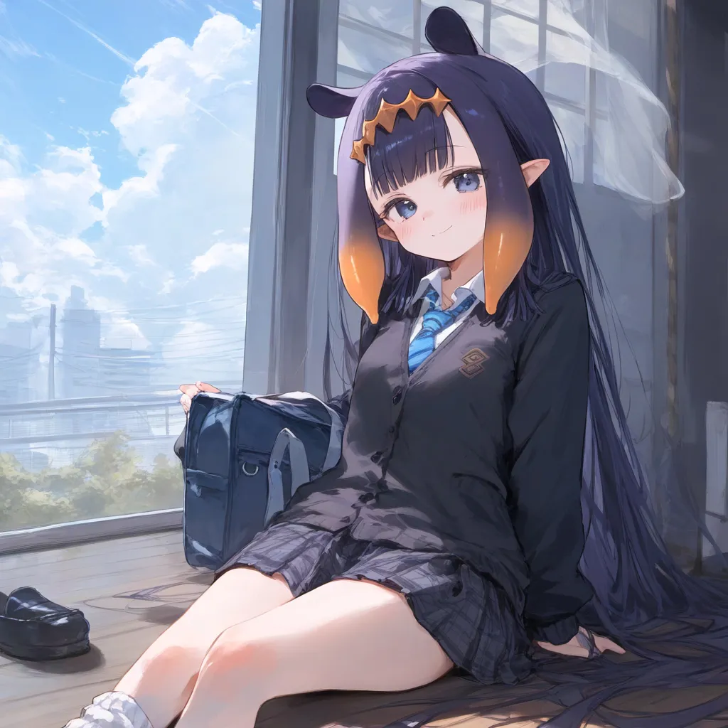 Pixiv-一伊那爾栖ninomae ina'nis-school- page 3 full