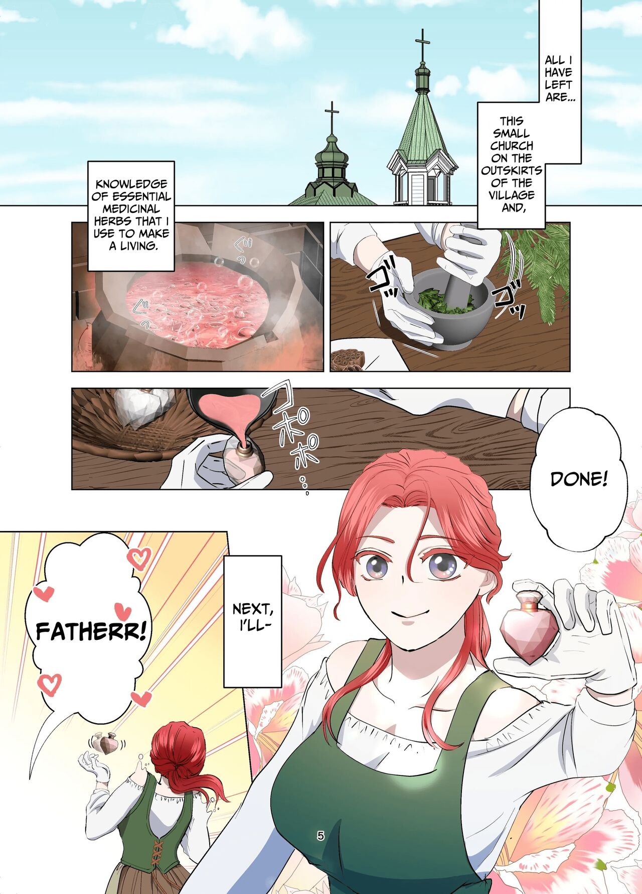 Yomeki okure-mura Musume wa Shinpu-sama no Dekiai kara nige rarenai | Village Woman Who Missed Her Chance At Marriage Cannot Escape From The Infatuated Priest page 6 full