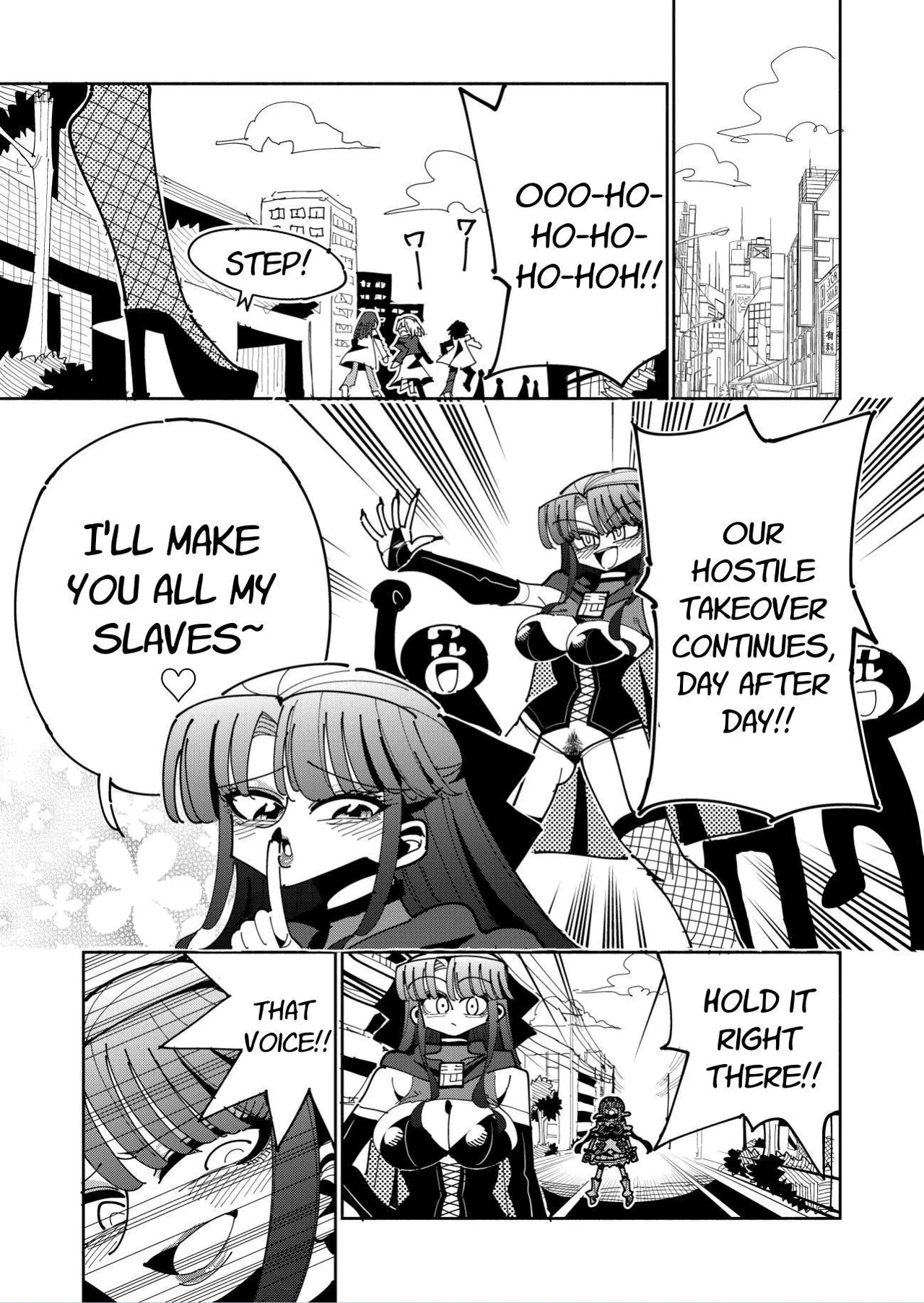 Futanari Mahou Shoujo VS Aku no Onna Kanbu no Yuuwaku | Futanari Magical Girl vs Seduction of an Evil Female Executive page 9 full