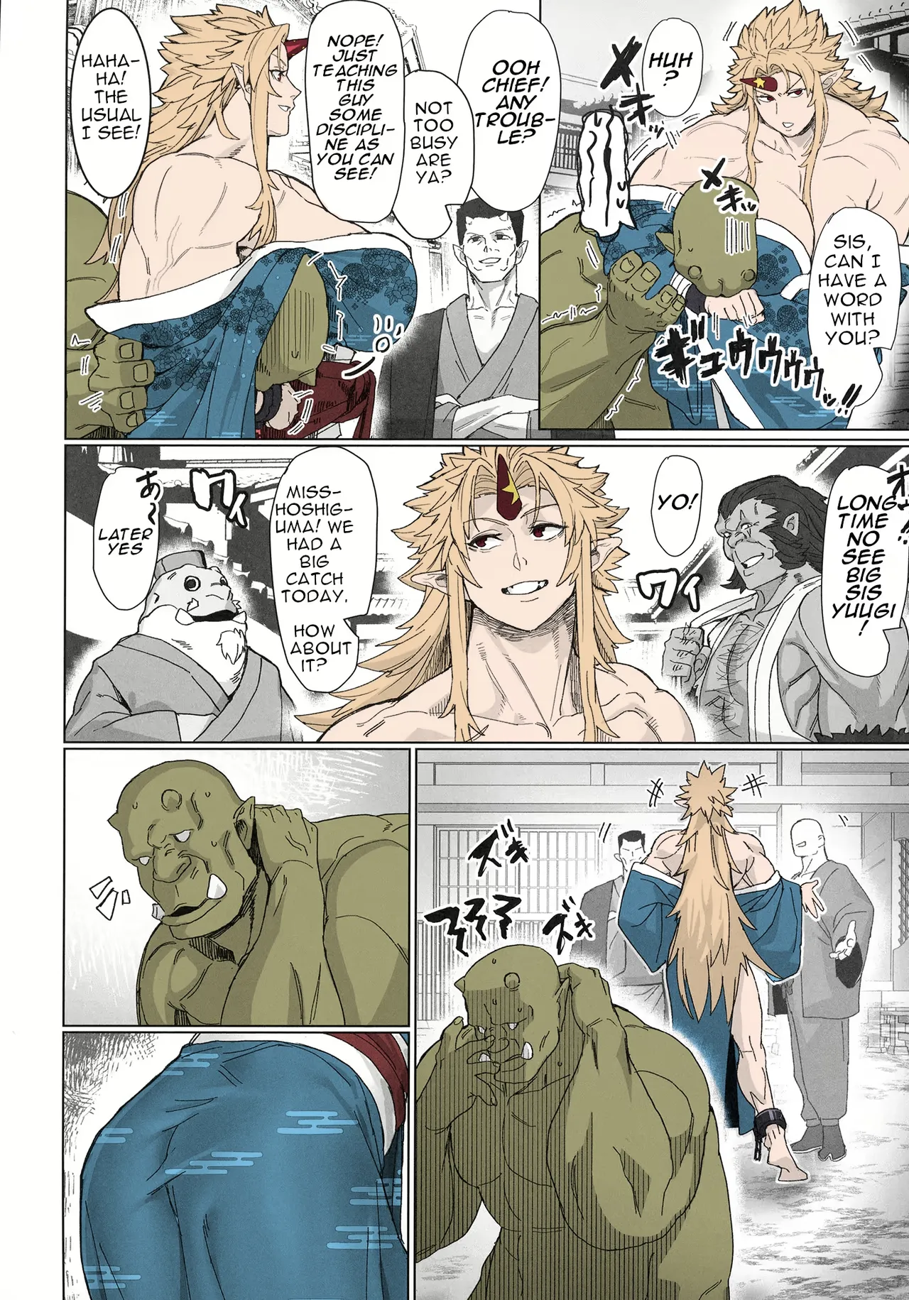 Yuugi Locked In A Grapple With An Orc 2 page 4 full