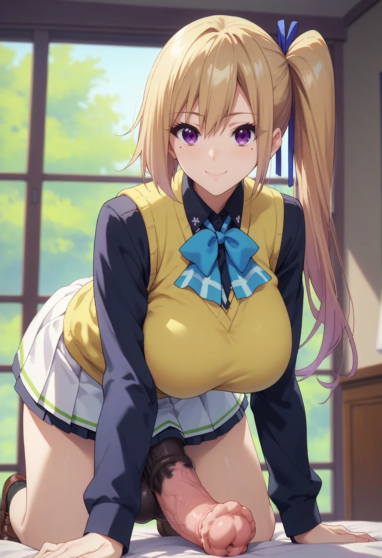 Kawakami Mai | Musaigen no Phantom | Horsecock futa fourt2 ai generated page 2 full